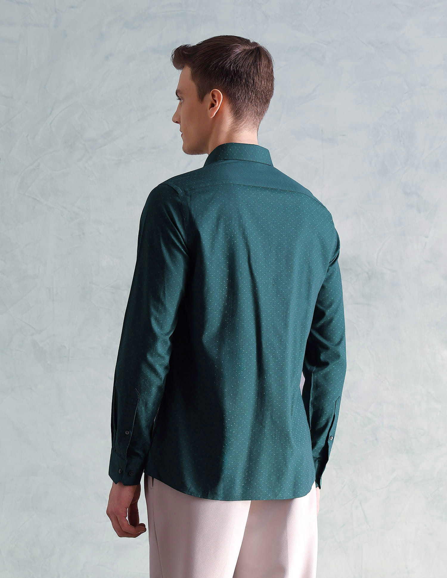 Buy Arrow Men Easy Press Slim Fit Textured Shirt - NNNOW.com