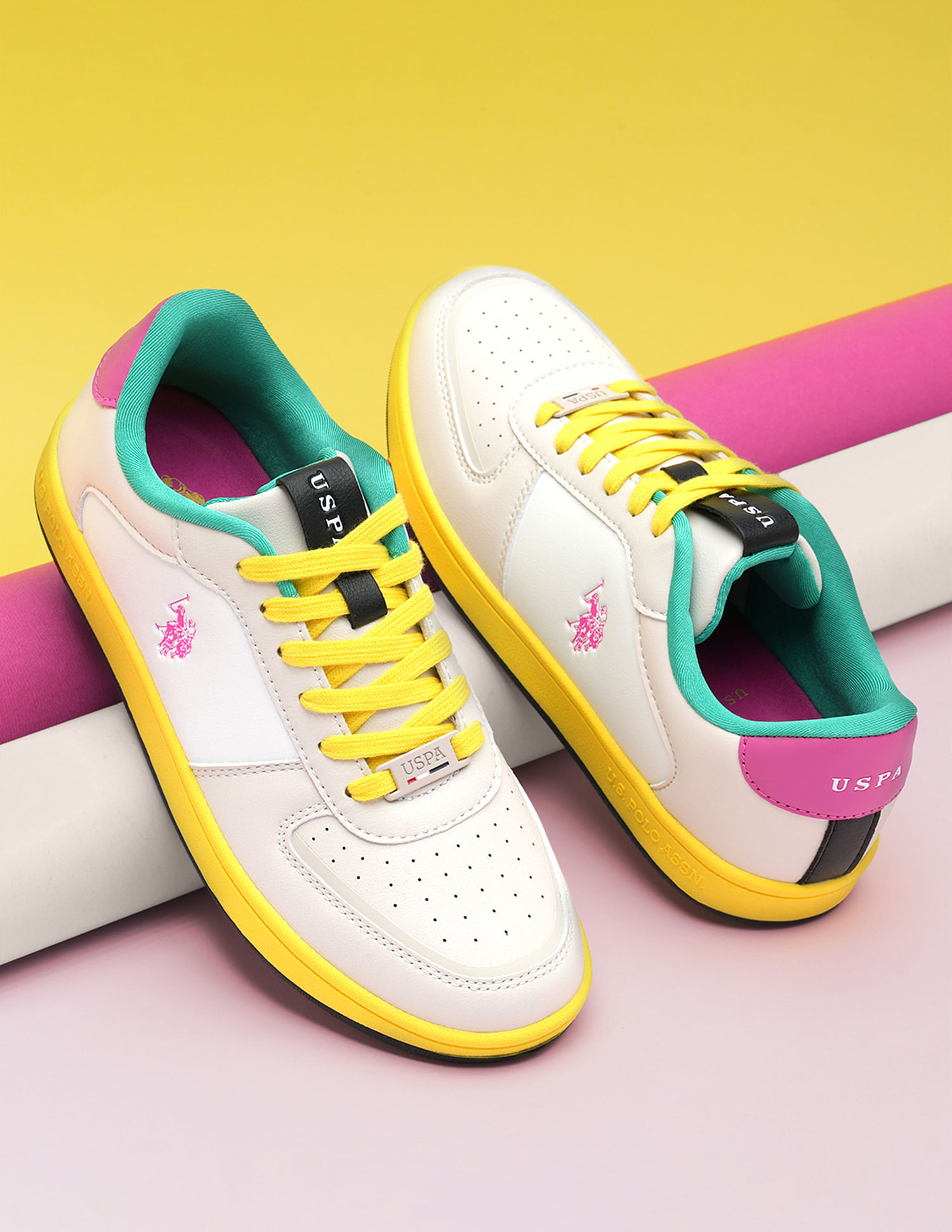 Ferns Color-Block Logo Sneakers