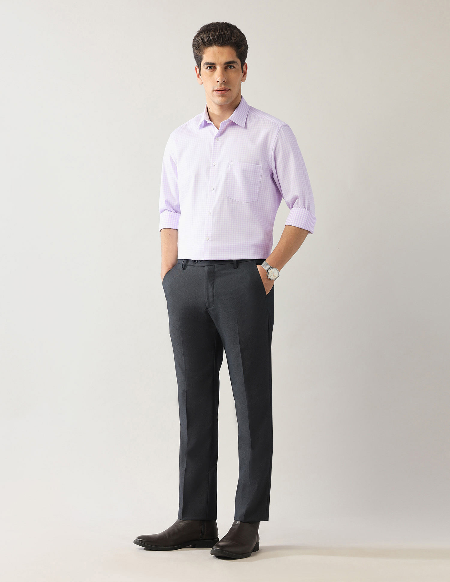 Arrow Gingham Checked Liberty Classic Fit Shirt