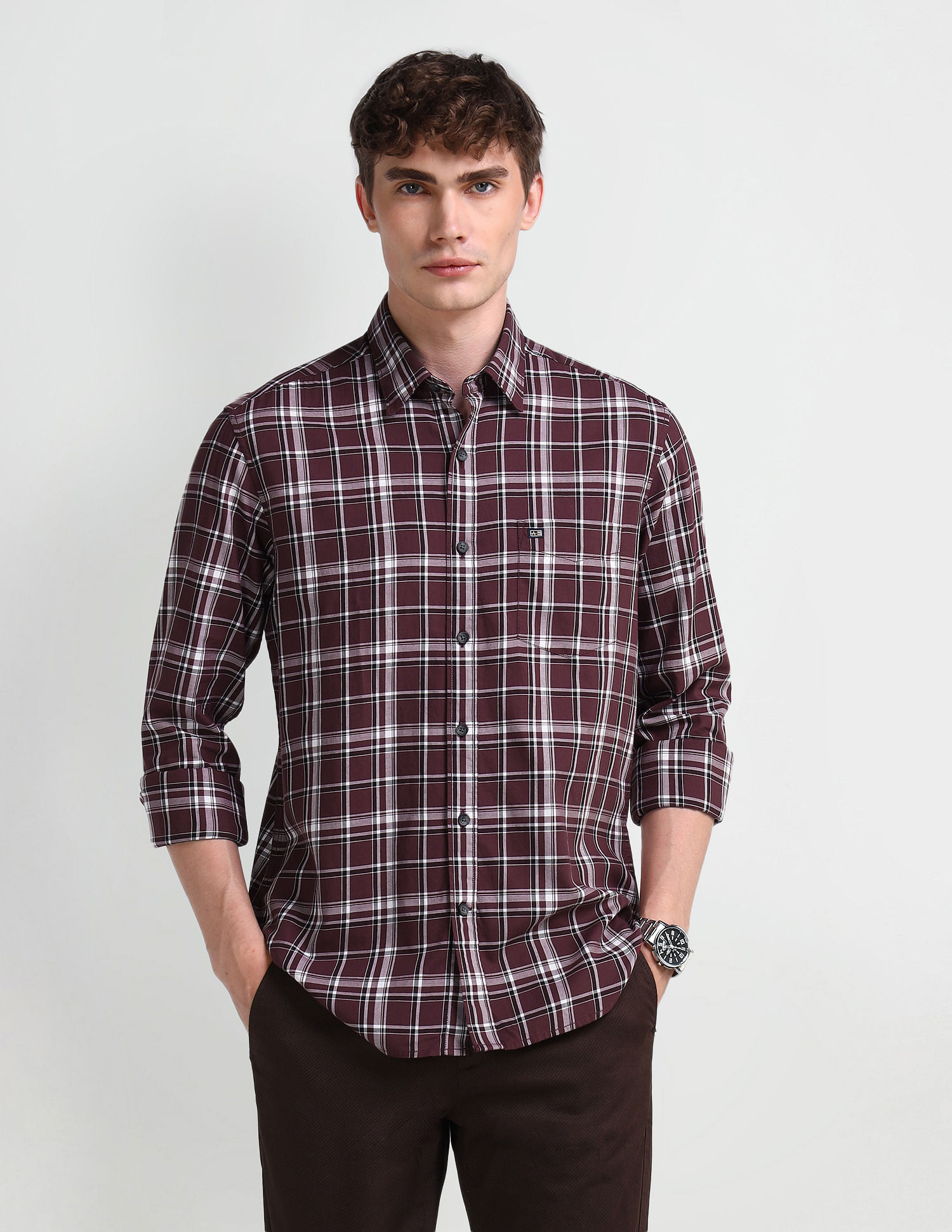 Arrow Sport Manhattan Slim Twill Shirt