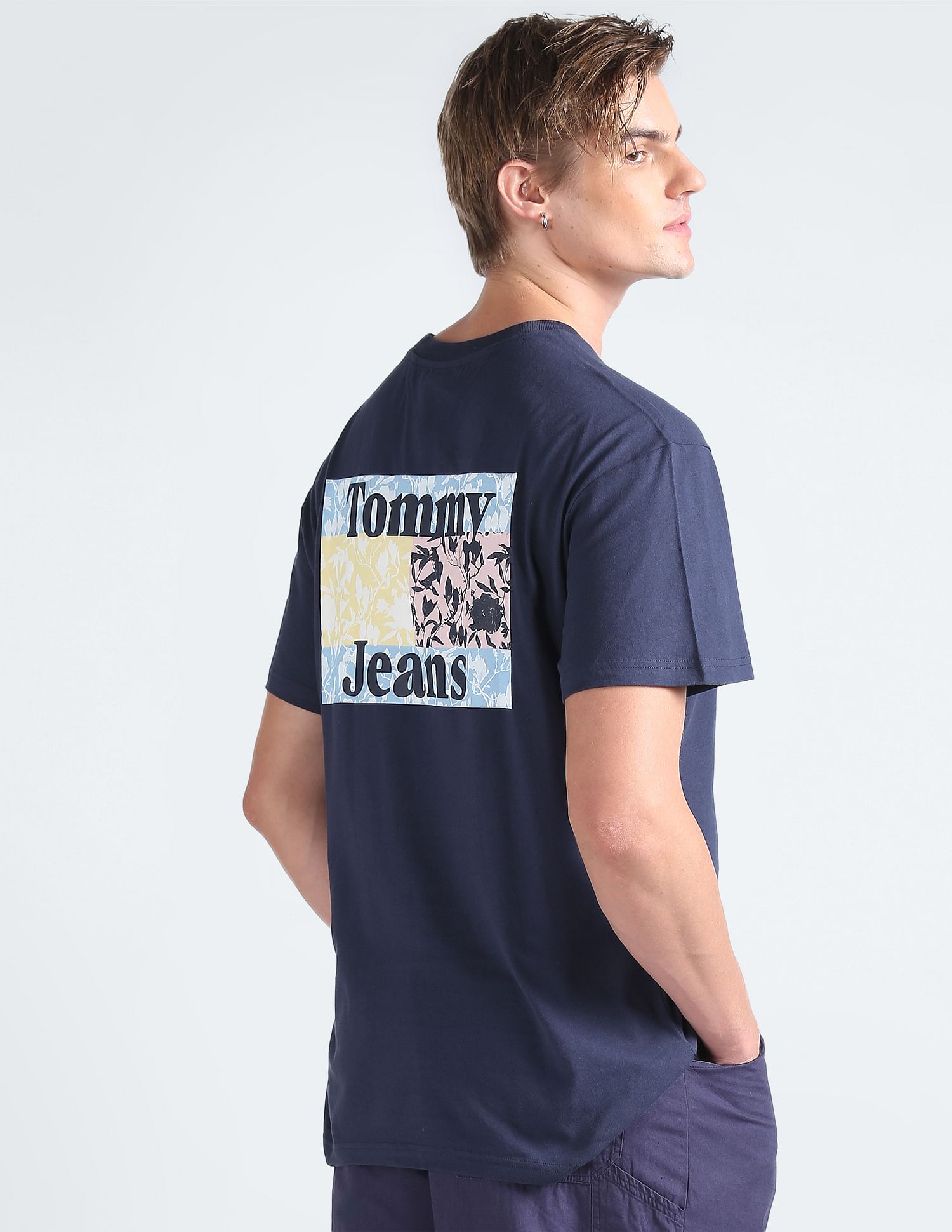 Tommy Hilfiger Organic Cotton Floral Flag Logo T-Shirt