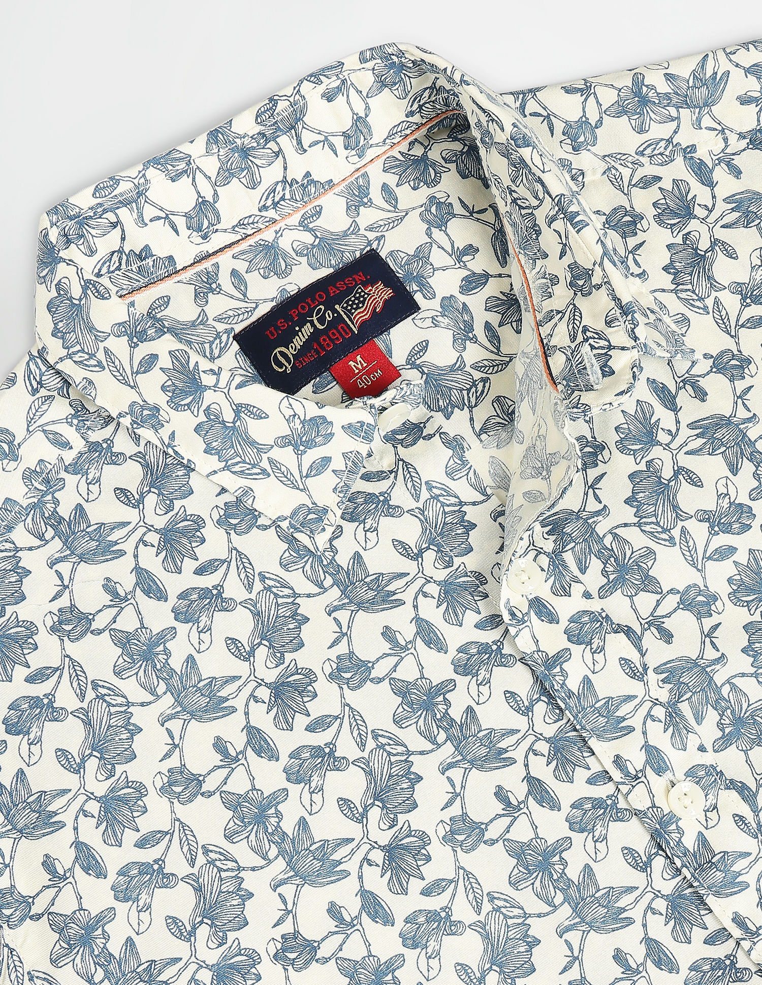 U.S. Polo Assn. Denim Co. Floral Print Slim Shirt