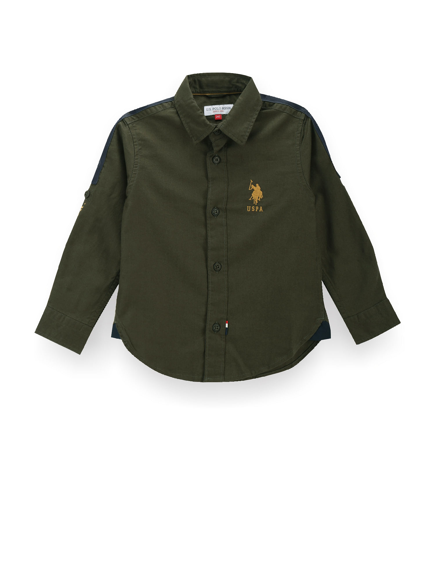 U.S. Polo Assn. Kids Boys Brand Tape Shirt