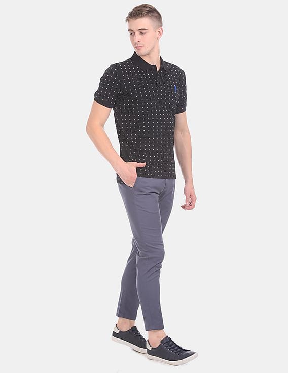 this uniform star polo charcoal トップス this uniform star polo