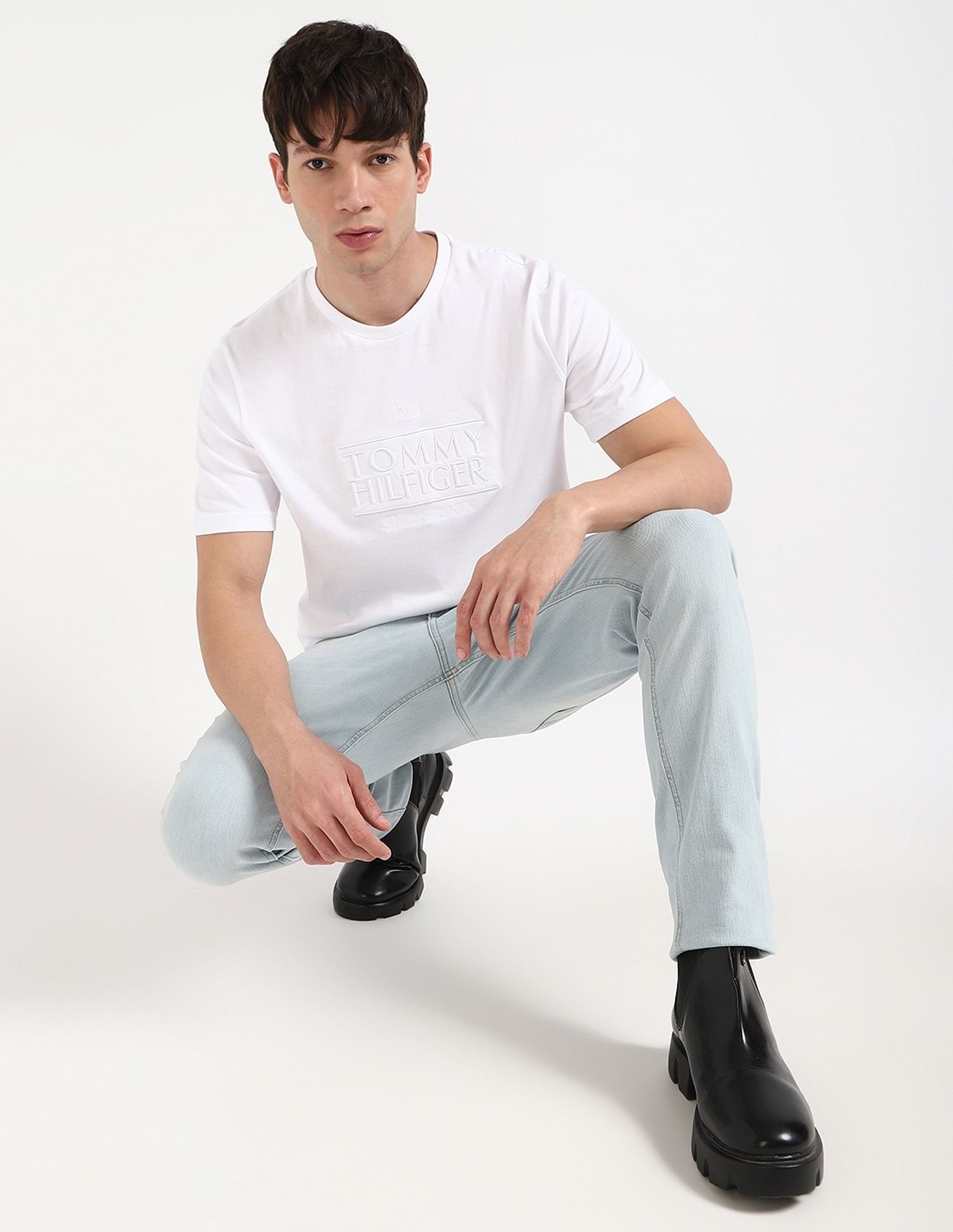 Tommy Hilfiger Embroidered Logo Regular-Fit Cotton T-Shirt