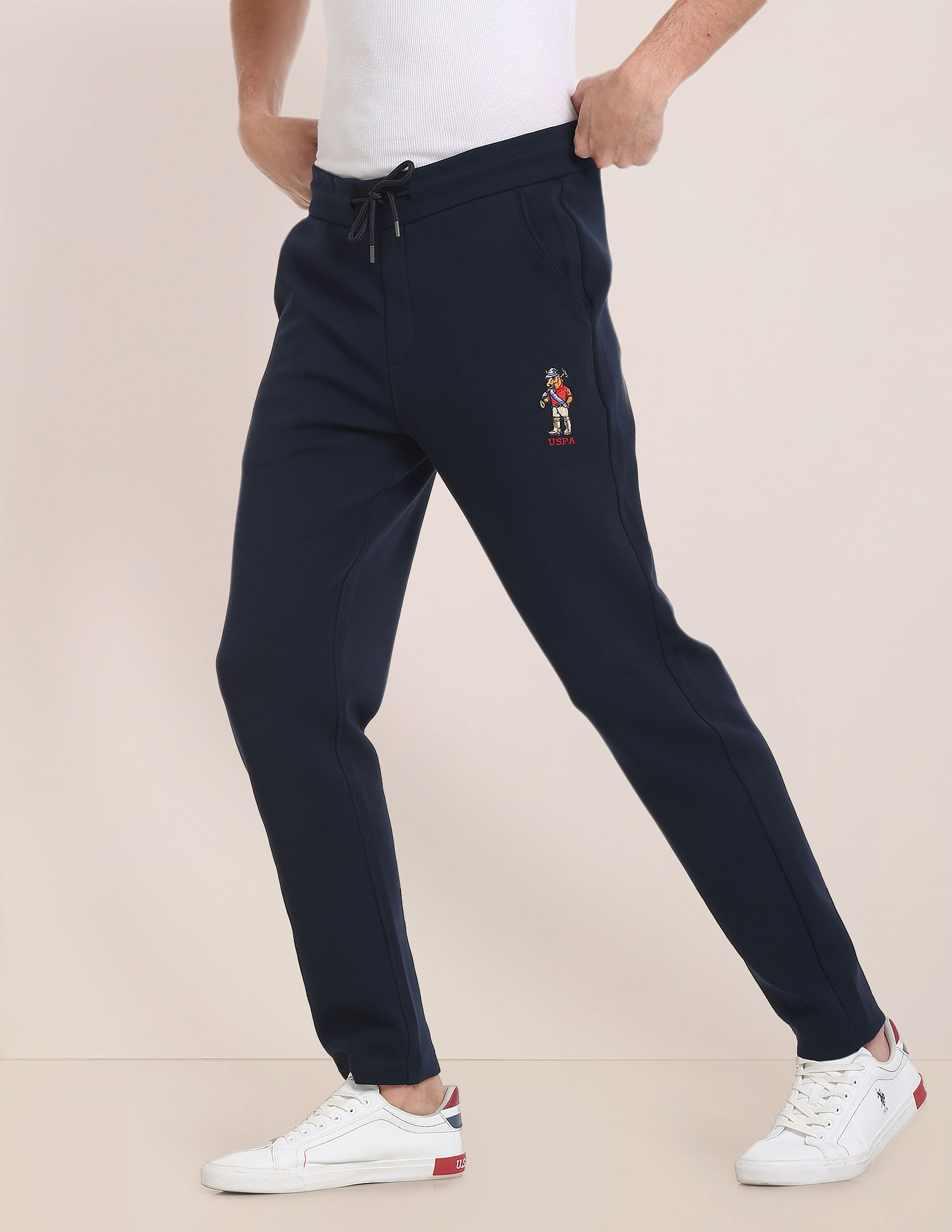 Buy U.S. Polo Assn. Men Solid Slim Fit Track Pants - Track Pants for Men  19181698