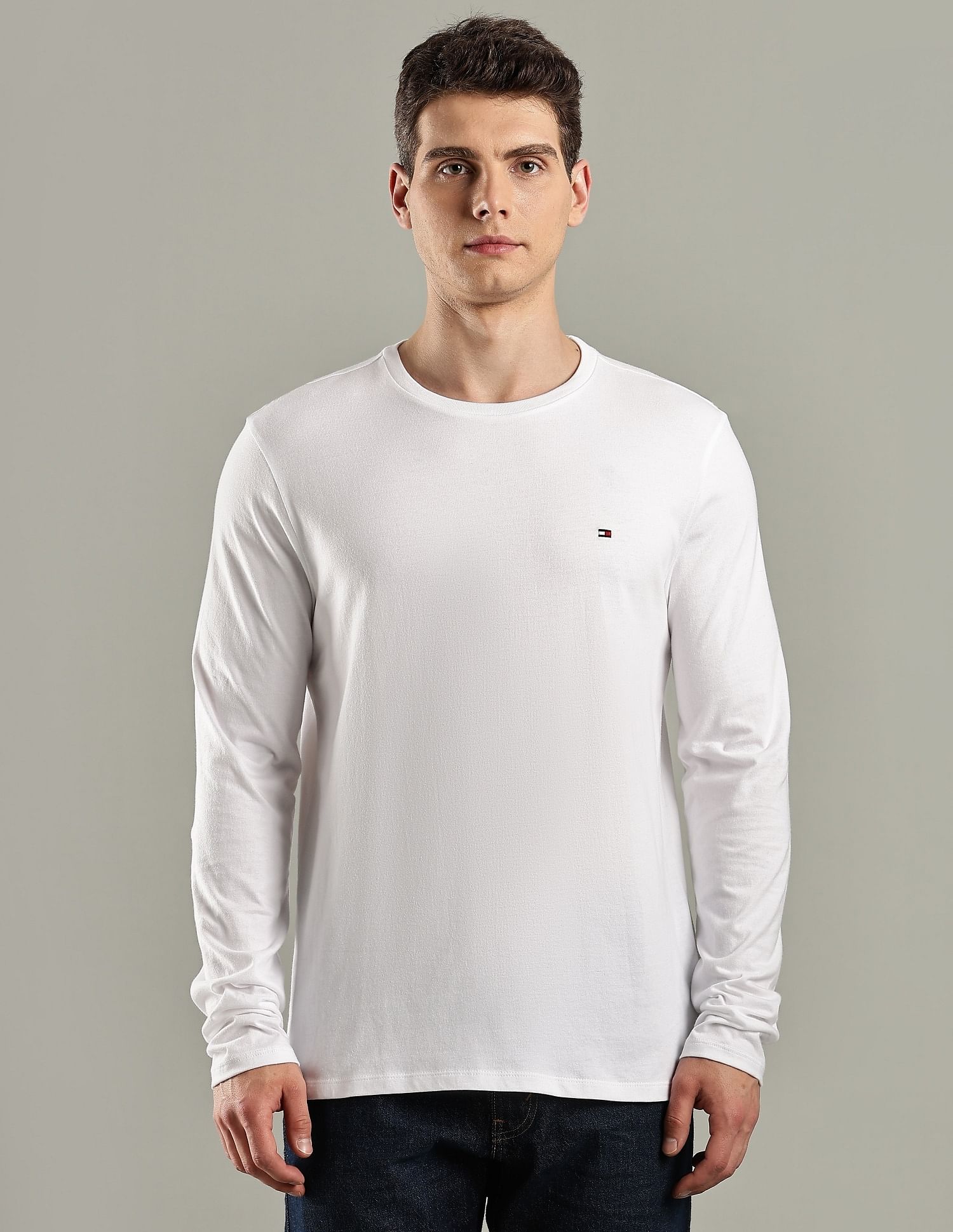 Tommy Hilfiger Solid Regular-Fit Cotton T-Shirt