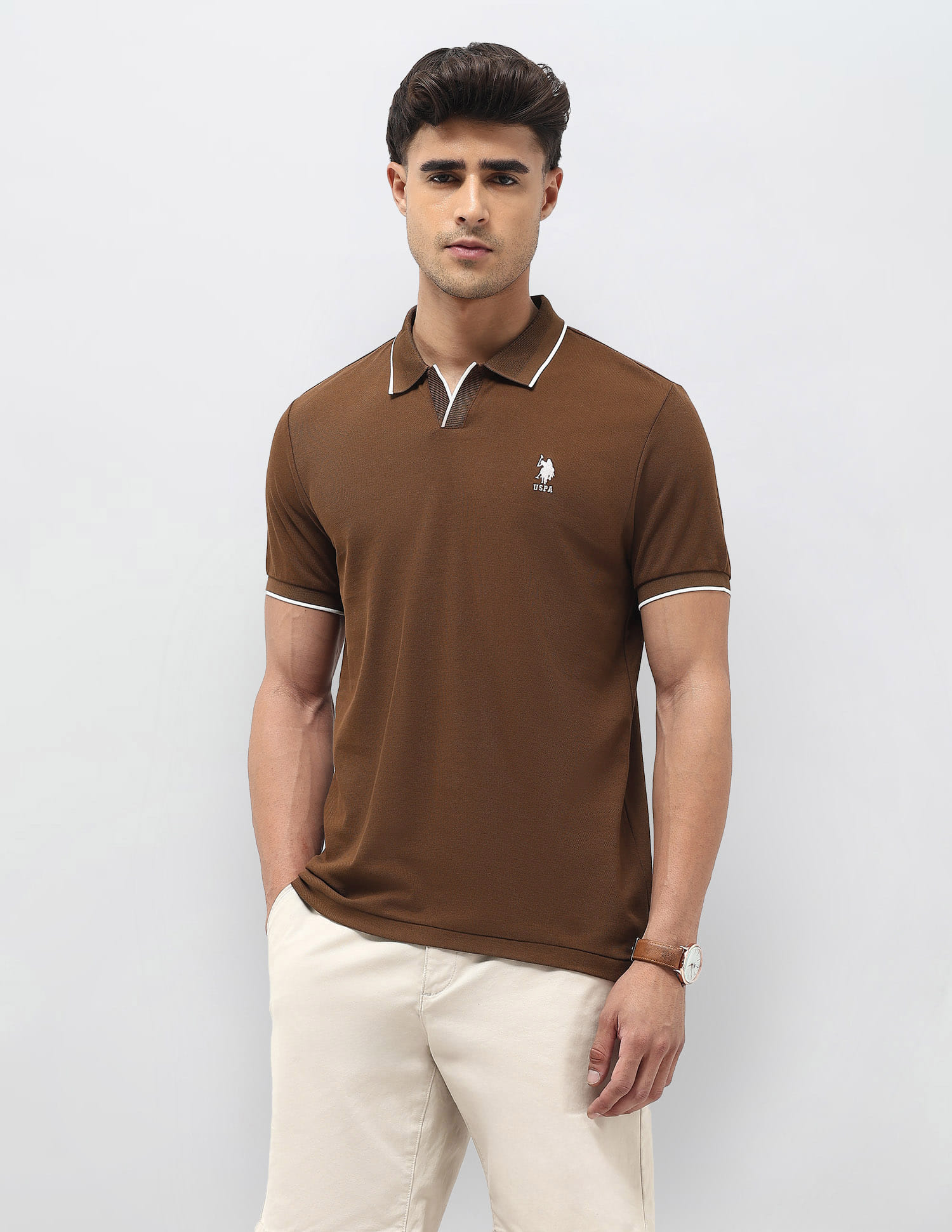 Buy Polo Solid Regular Fit Polo Shirt