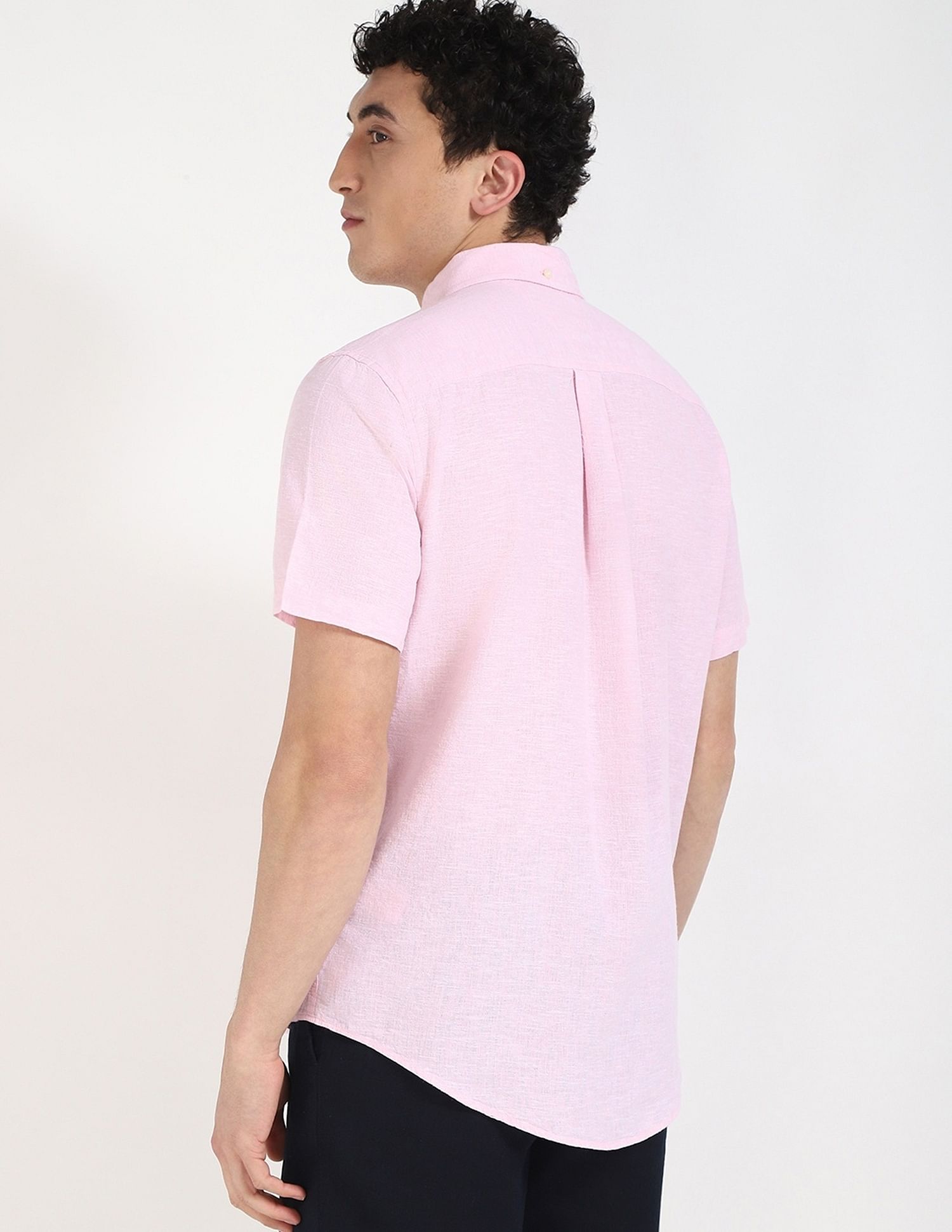 Tommy Hilfiger Solid Regular-Fit Cotton Shirt