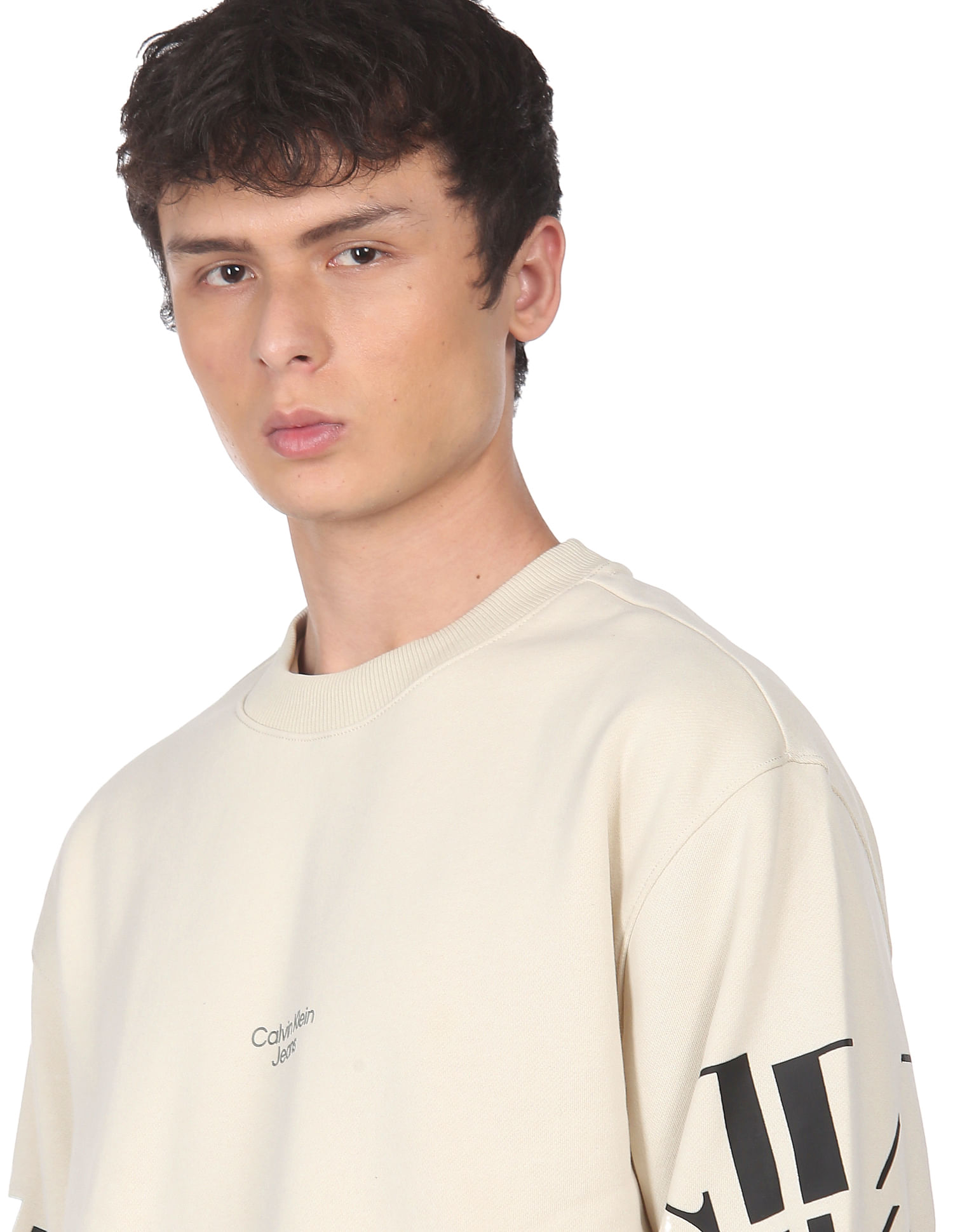 Tシャツ・カットソー     Modern Logo Crewneck Short Sle Men's Big Logo Crewneck Short Sleeve Tee - Reebok