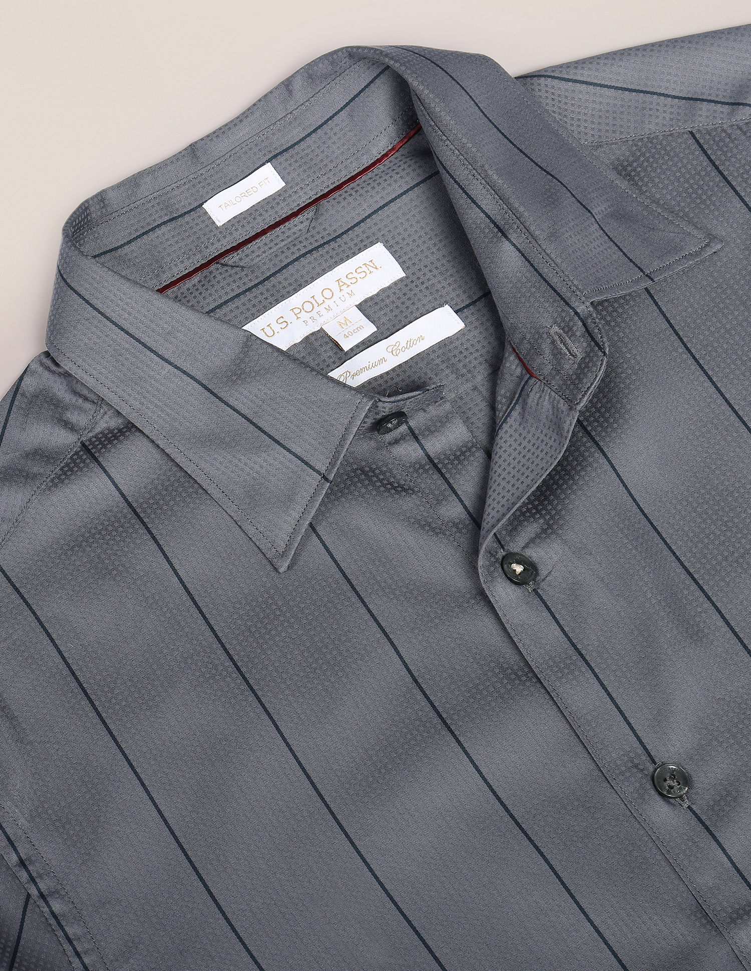 U.S. Polo Assn. Cutaway Collar Vertical Stripe Shirt