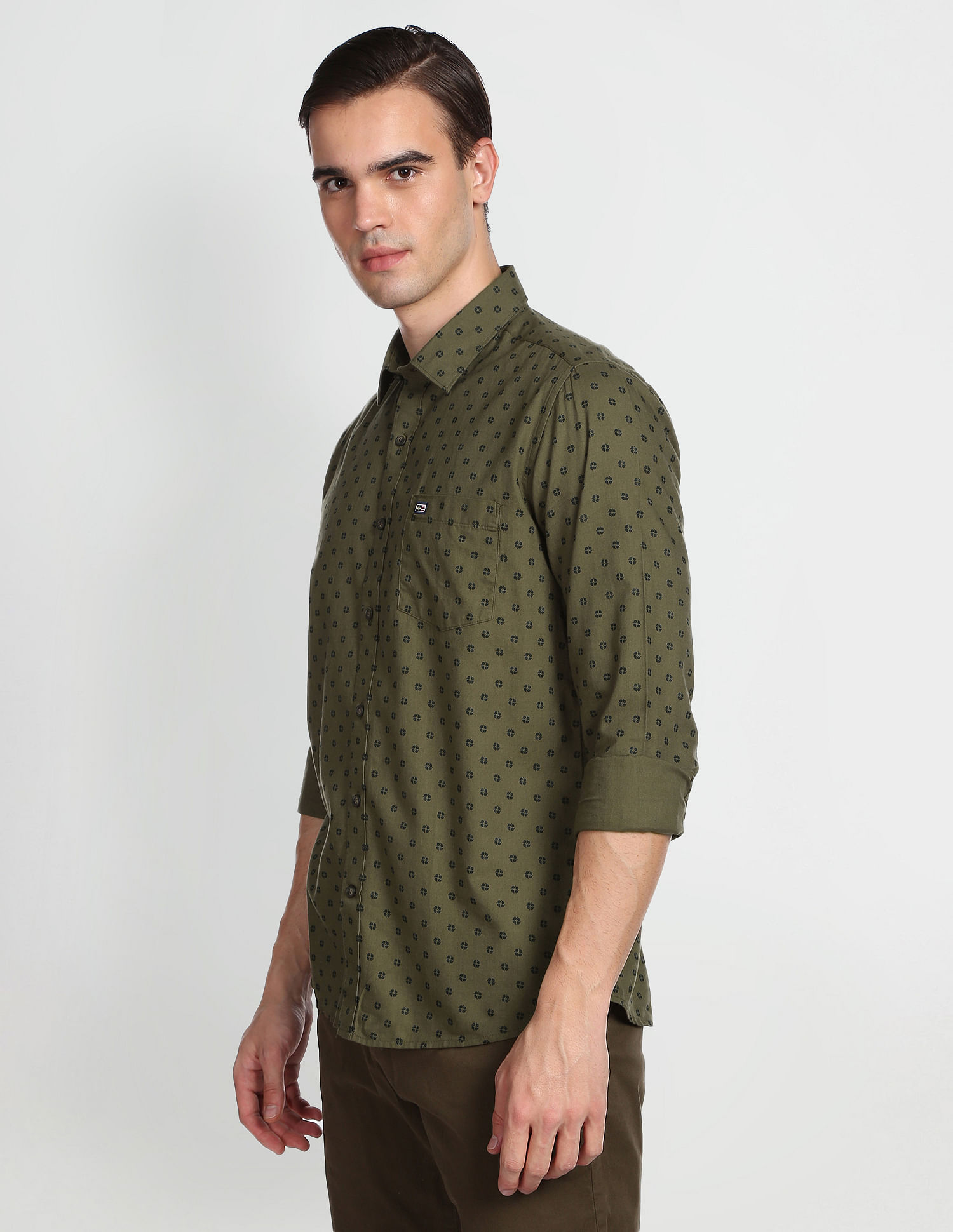 Arrow Sports Motif Print Tennis Club Shirt