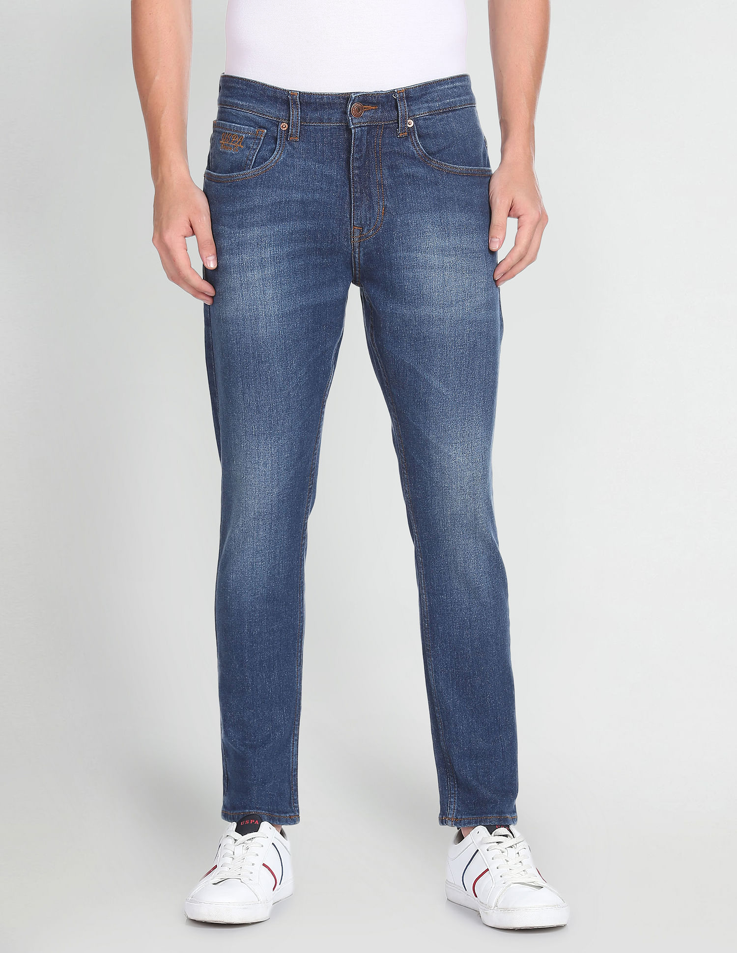 U.S. Polo Assn. Denim Co. Henry Cropped Fit Blue Jeans