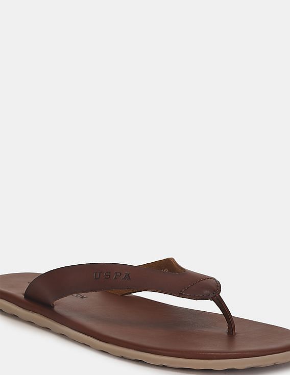 us polo assn norwalk tan slippers