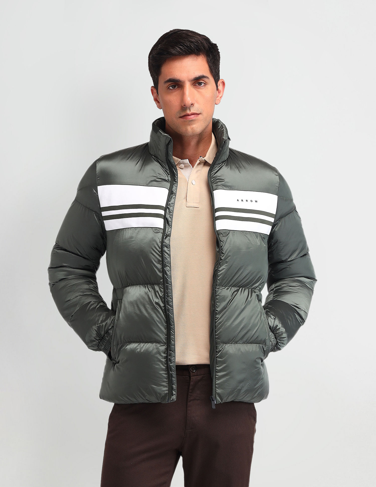 Arrow Sport Shiny Quilted Mid Weight Jacket