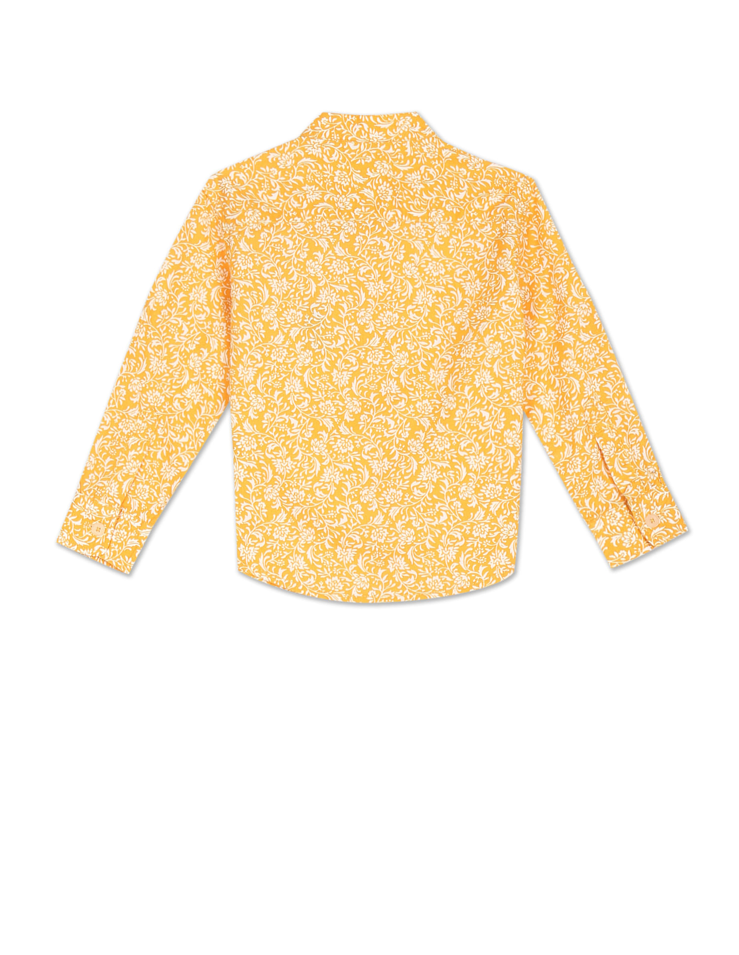 U.S. Polo Assn. Kids Boys Mandarin Collar Printed Shirt