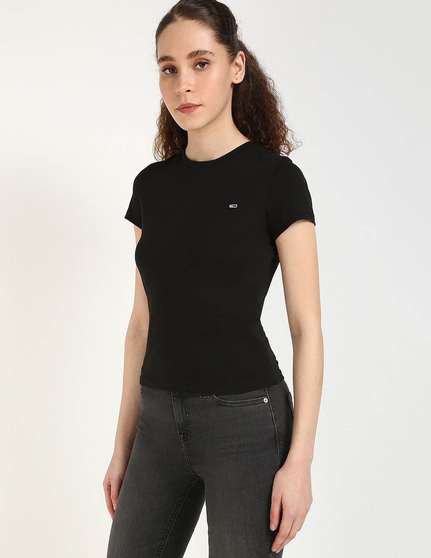 Tommy Hilfiger Solid Slim-Fit Cotton T-Shirt