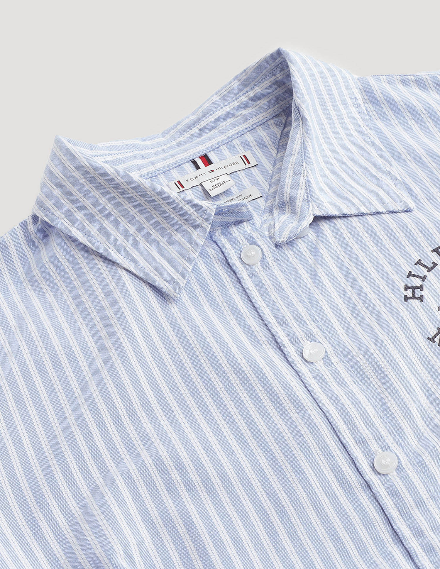 Tommy Hilfiger Heritage Logo Stripe Oxford Shirt
