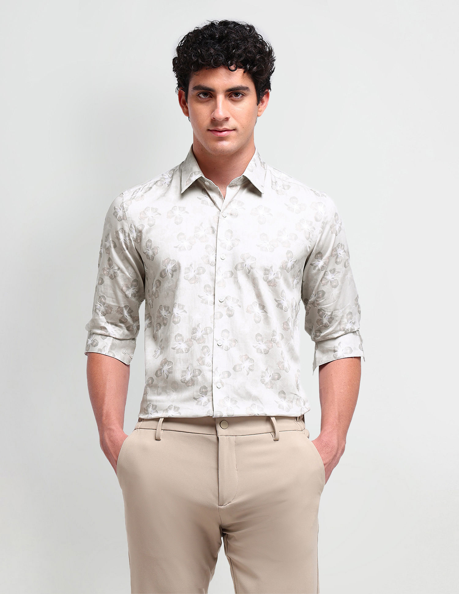 Arrow Newyork Brooklyn Fit Floral Printed Shirt