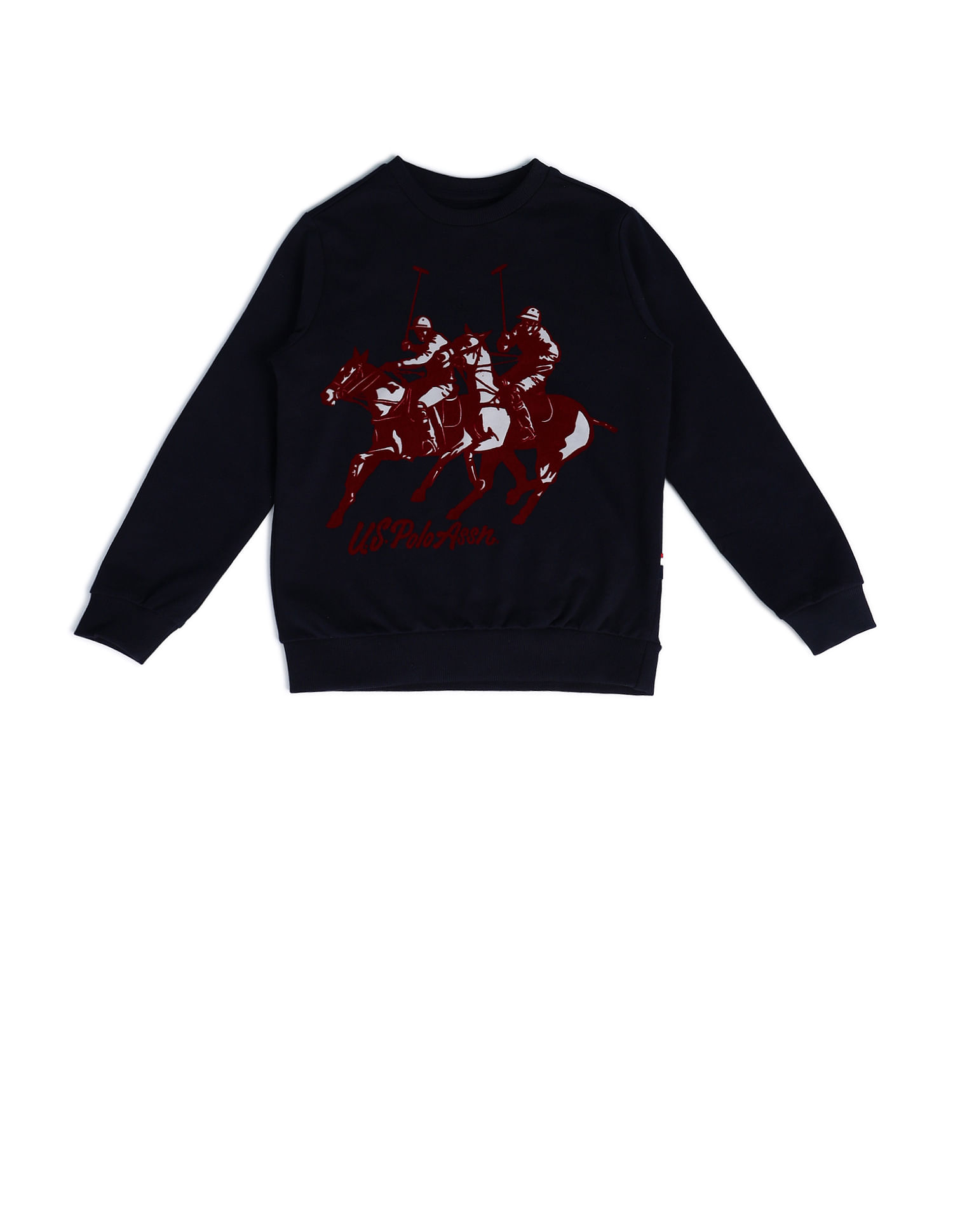 U.S. Polo Assn. Kids Boys Graphic Printed Sweatshirt