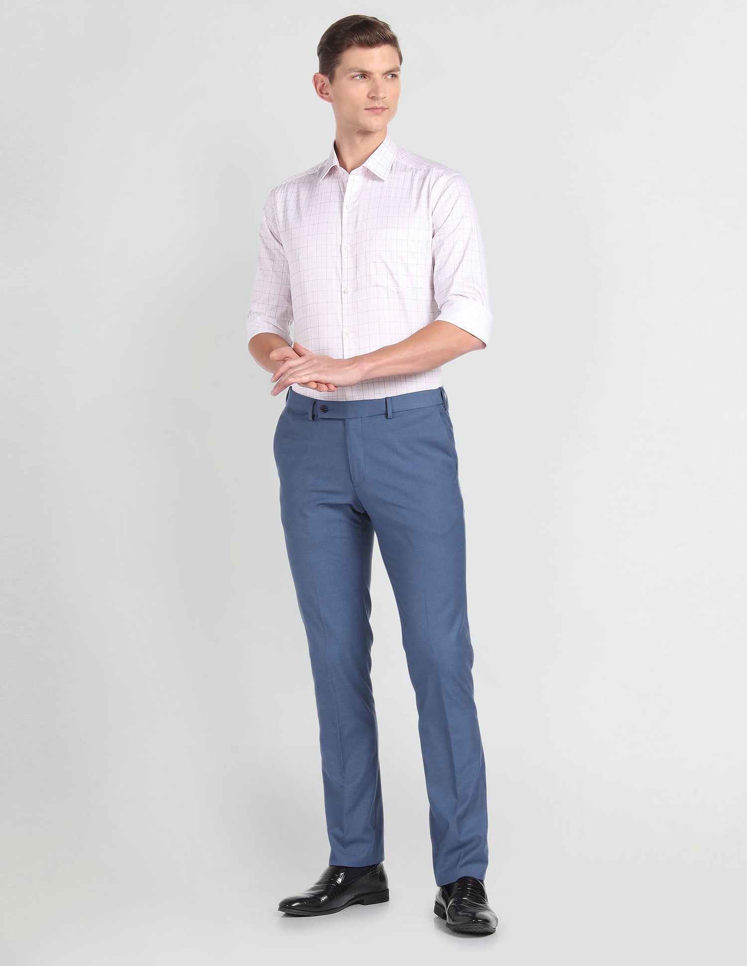 Arrow Graph Check Manhattan Slim Fit Shirt