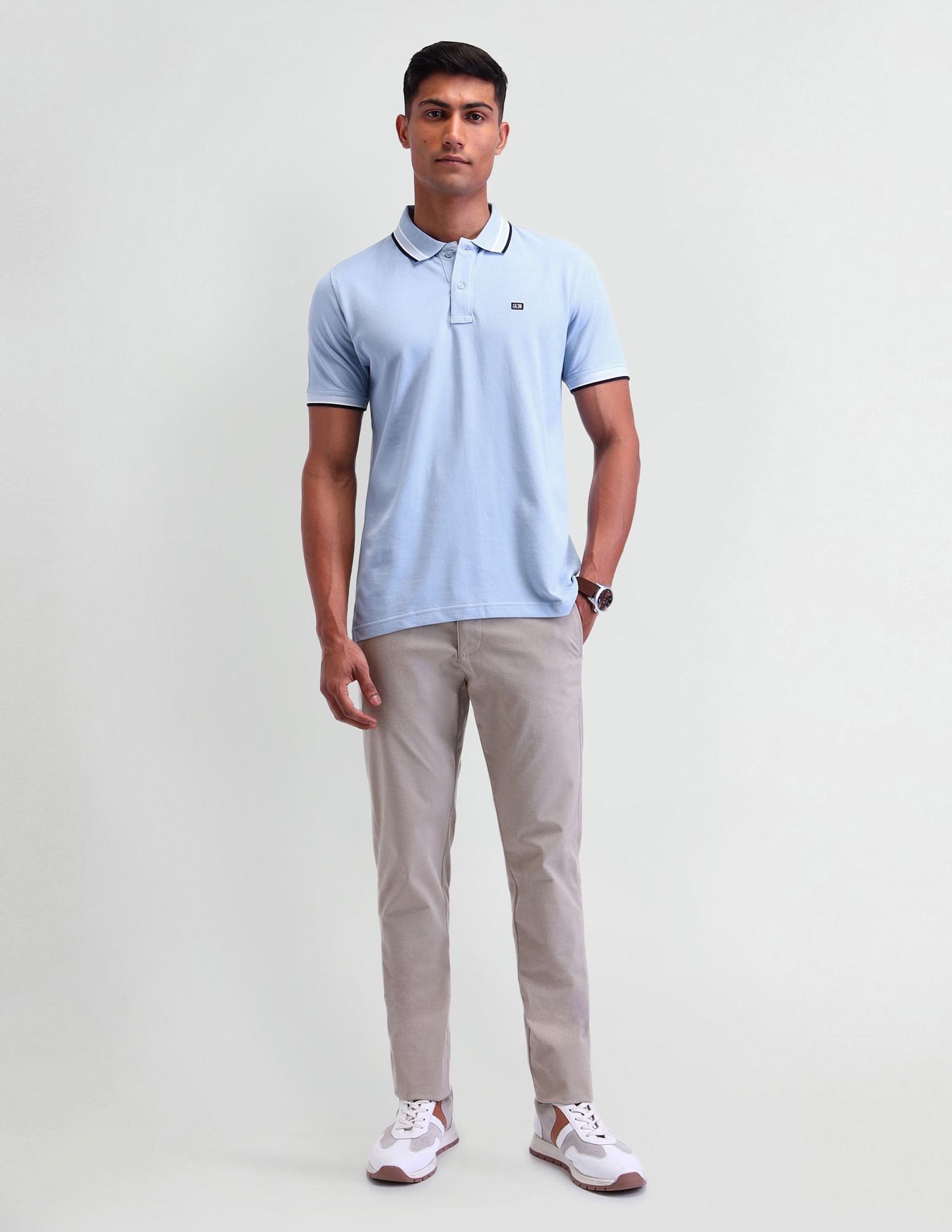 Arrow Sport Solid Regular Fit Polo Shirt