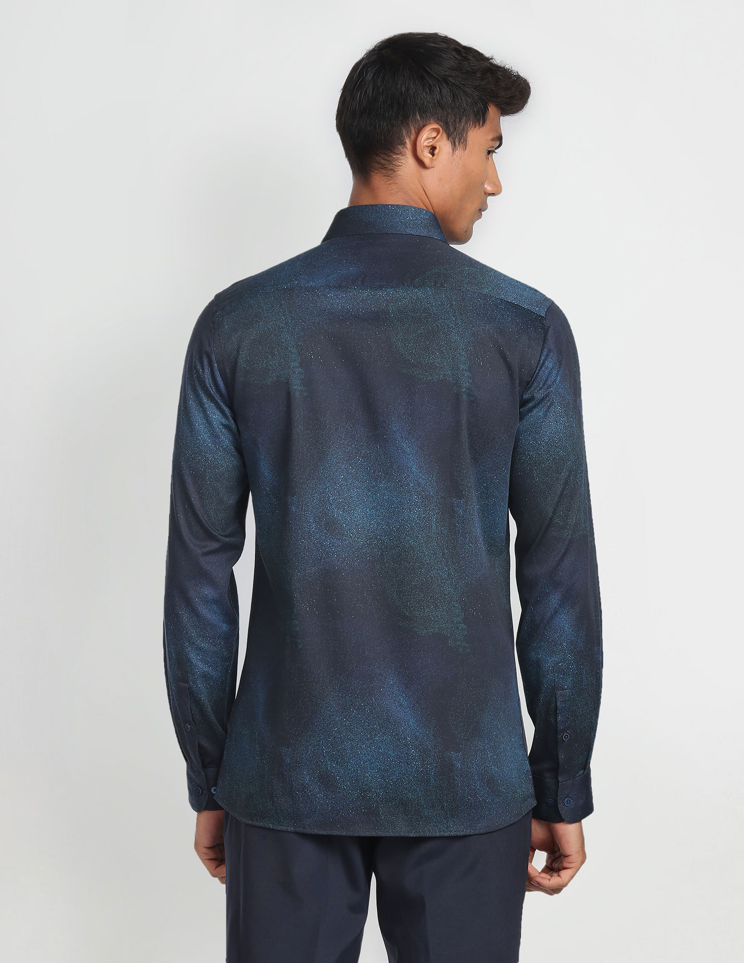 Arrow Newyork Cutaway Collar Abstract Formal Shirt