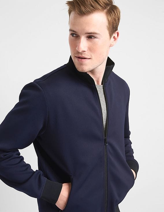 Buy GAP Men Men Blue Tricot Track Jacket - NNNOW.com