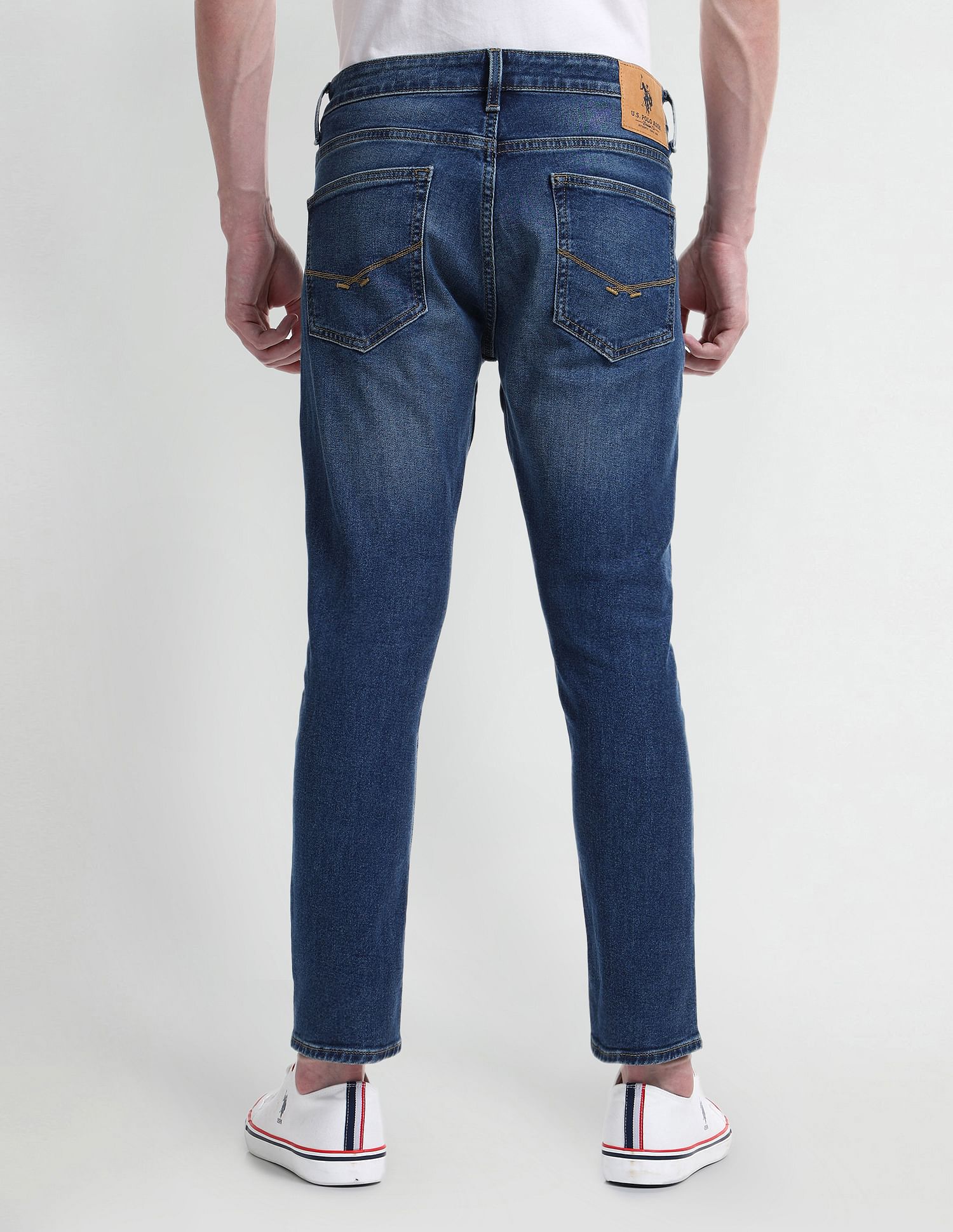 U.S. Polo Assn. Denim Co. Henry Tapered Cropped Fit Blue Jeans