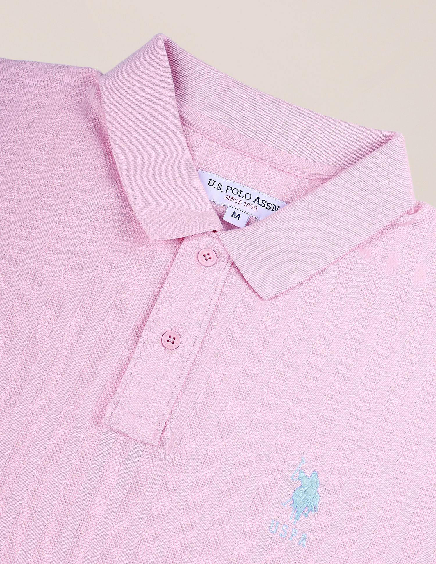 U.S. Polo Assn. Patterned Knit Slim Polo Shirt