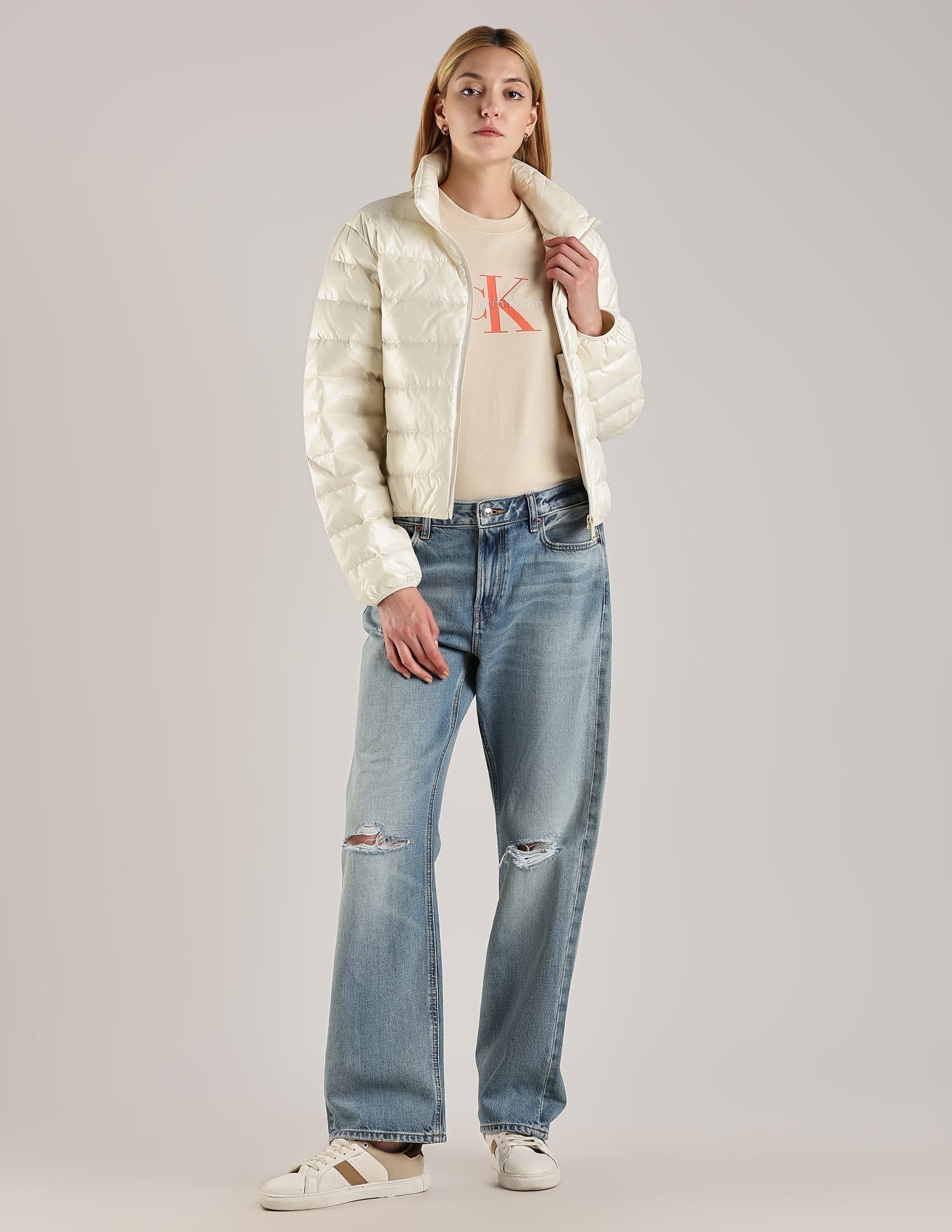 Buy Calvin Klein Jeans Regular-Fit Nylon High-Neck Puffer Jacket 