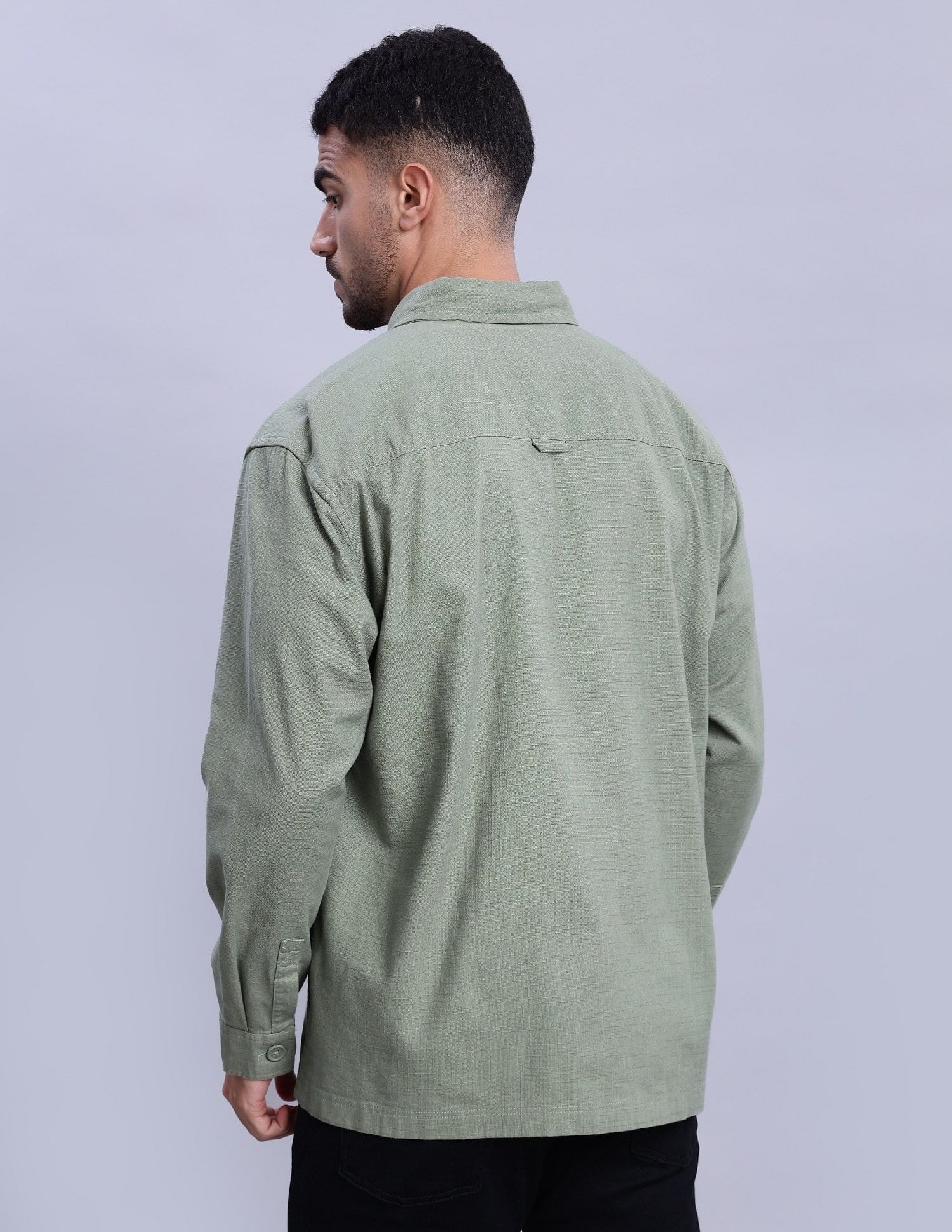 Tommy Hilfiger Solid Oversized-Fit Woven Shirts