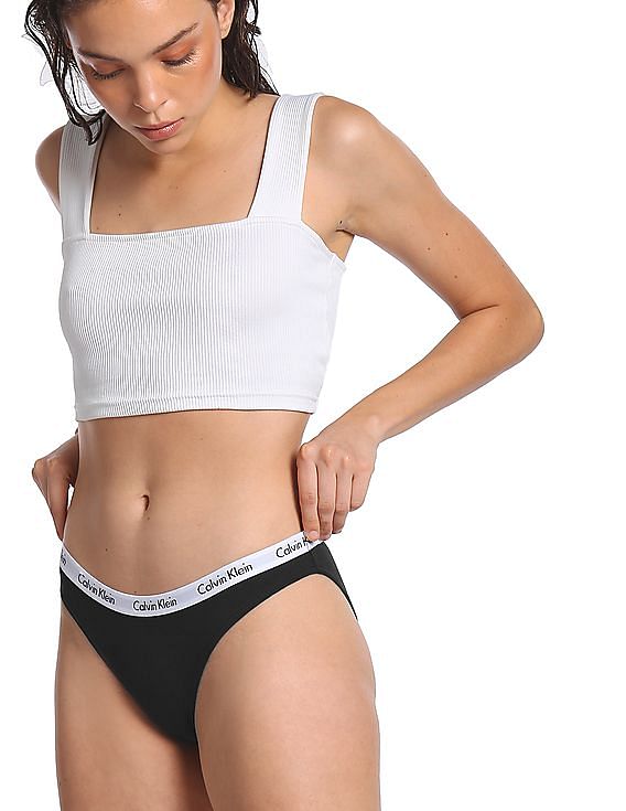 Buy Calvin Klein Underwear Women Black Solid Hipster Panties - NNNOW.com