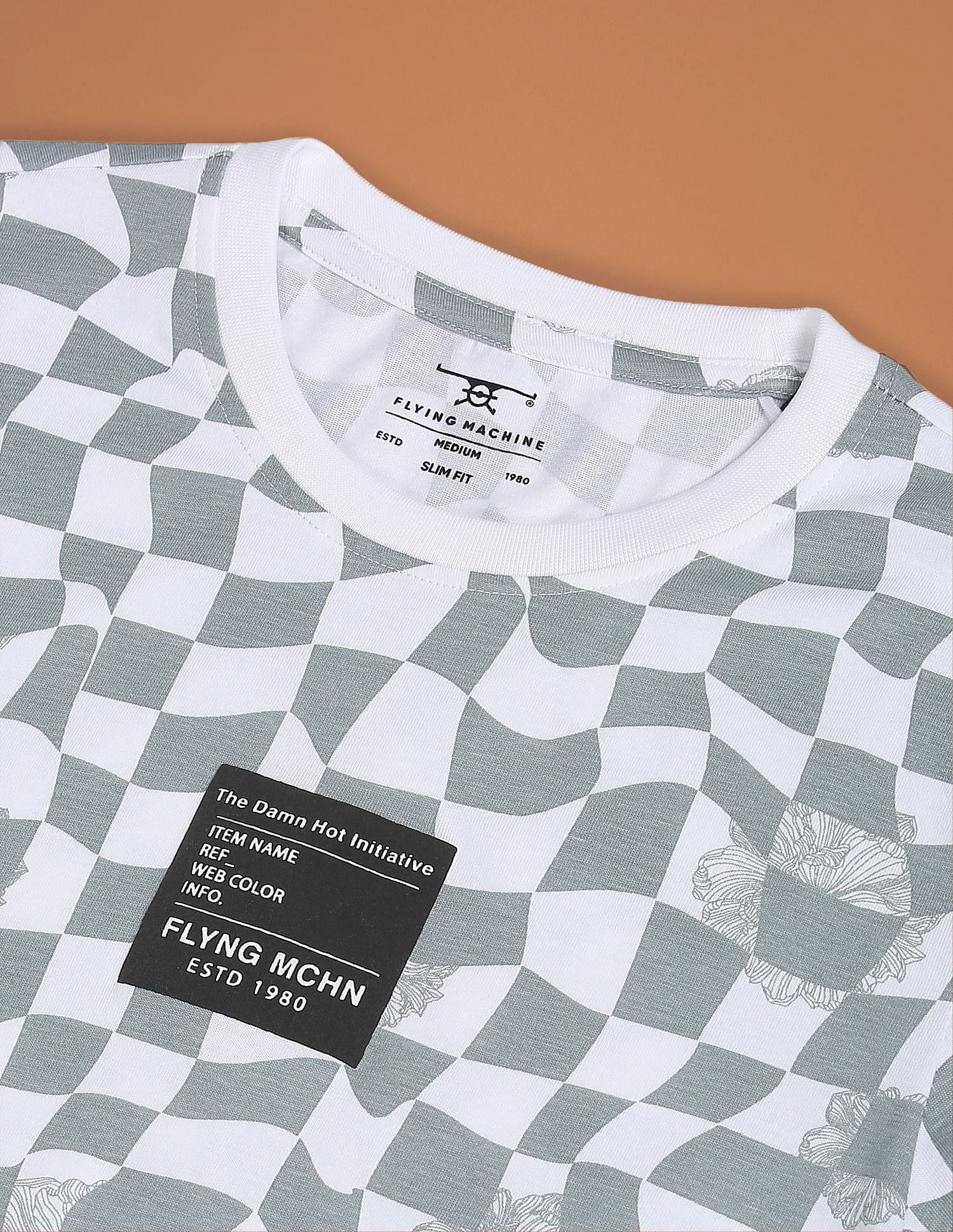 Flying Machine Crew Neck Printed T-Shirt