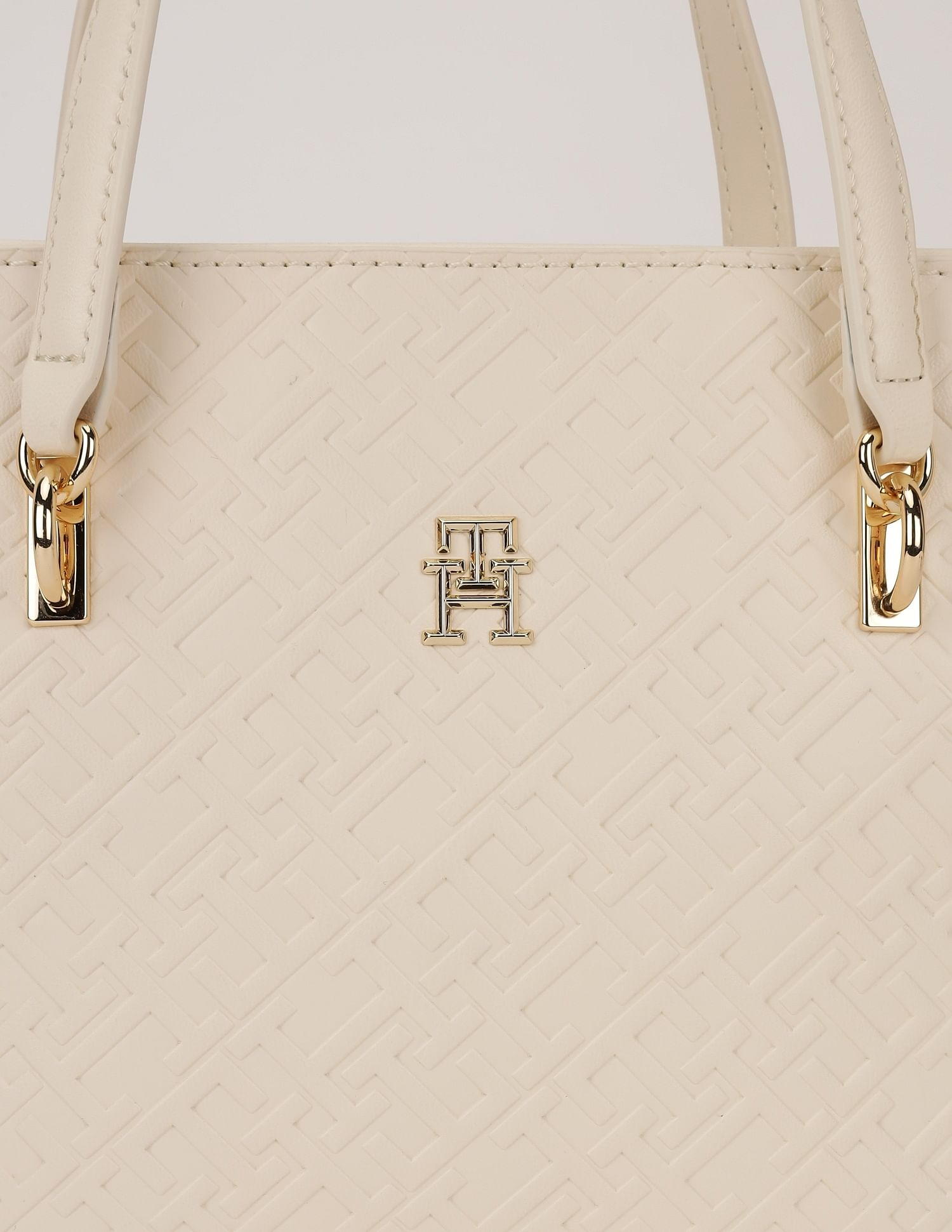 Tommy Hilfiger Logo White Pu Handbag