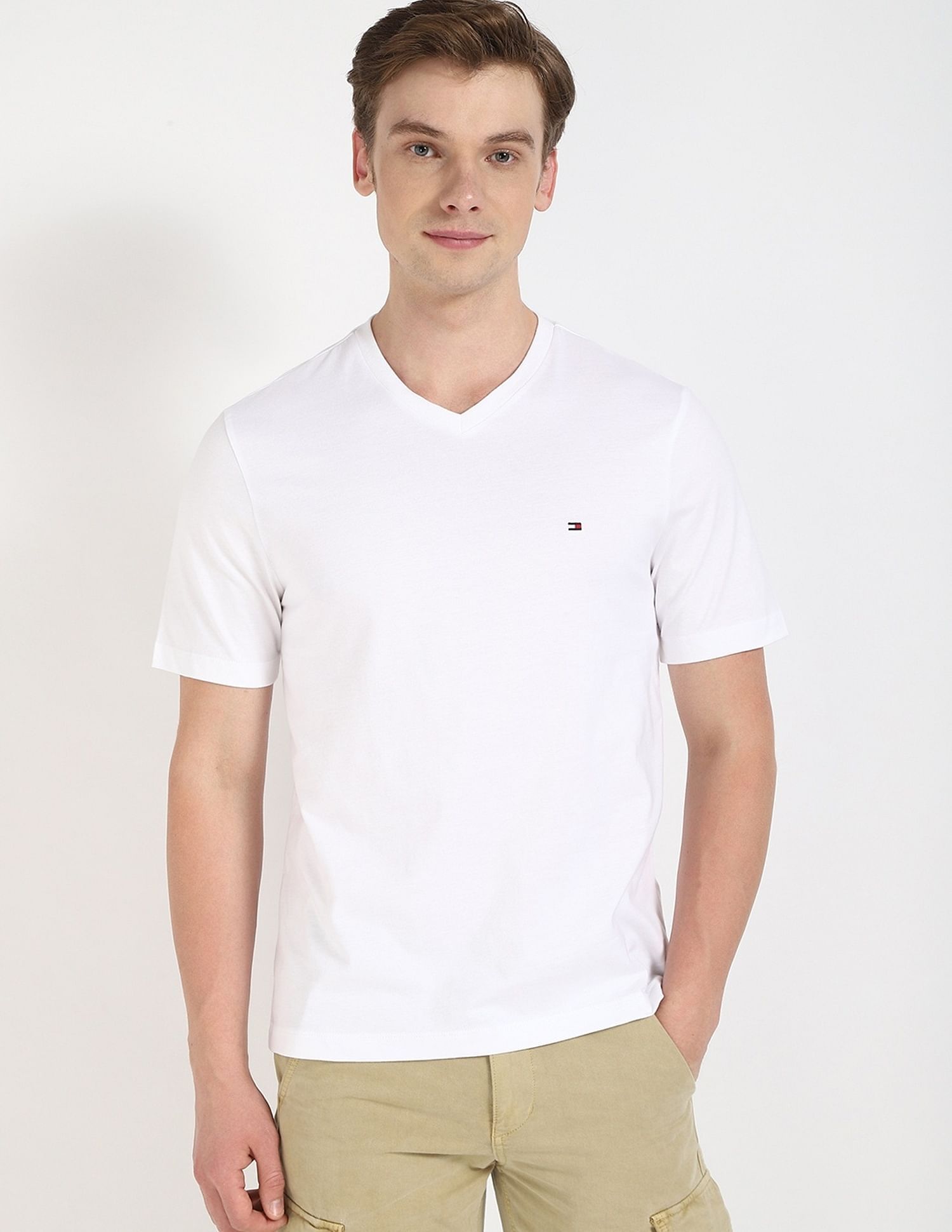 Tommy Hilfiger Solid Regular Fit T-shirt