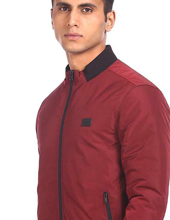 Flying Machine High Neck Solid Jacket