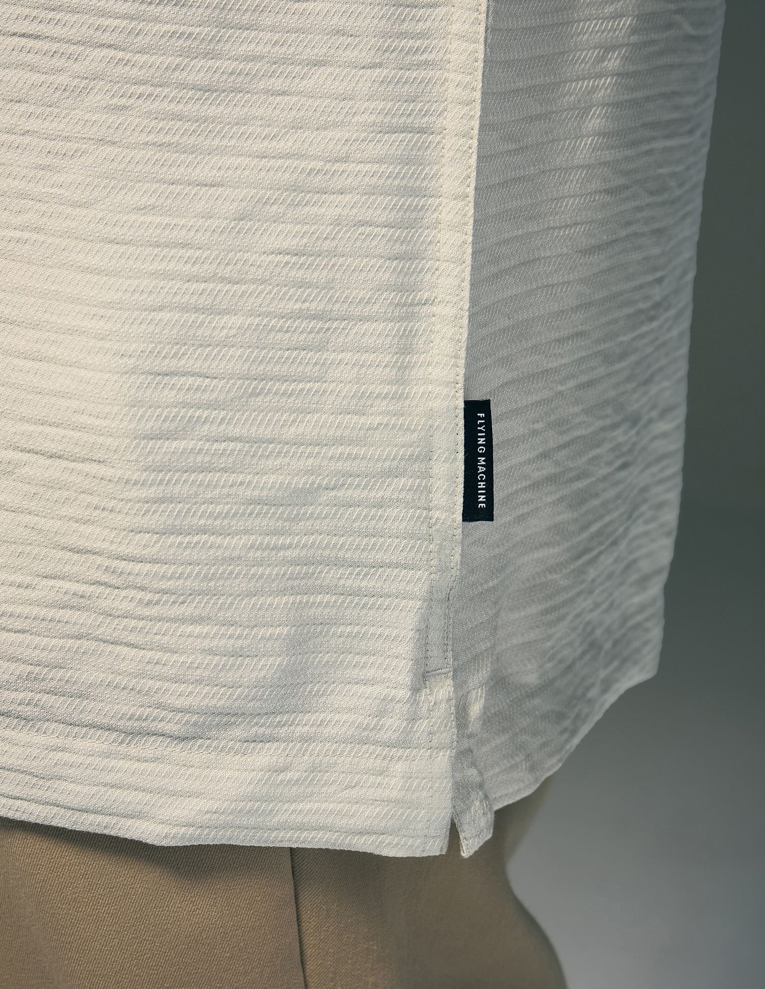 Flying Machine Textured Oversized Fit Shirt