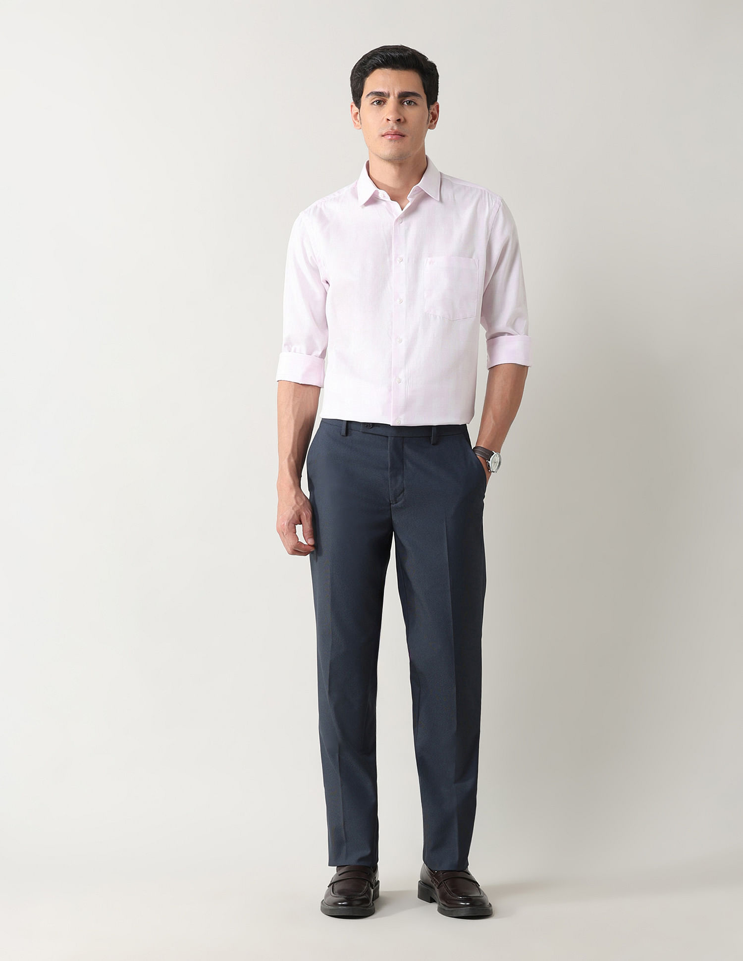 Arrow Textured Liberty Classic Fit Shirt
