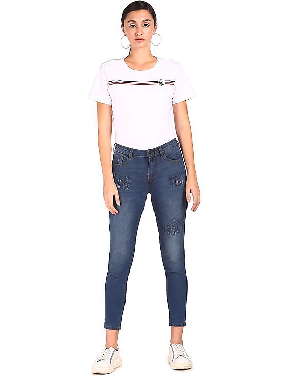 Flying Machine Women Veronica Skinny Fit Mid Rise Jeans