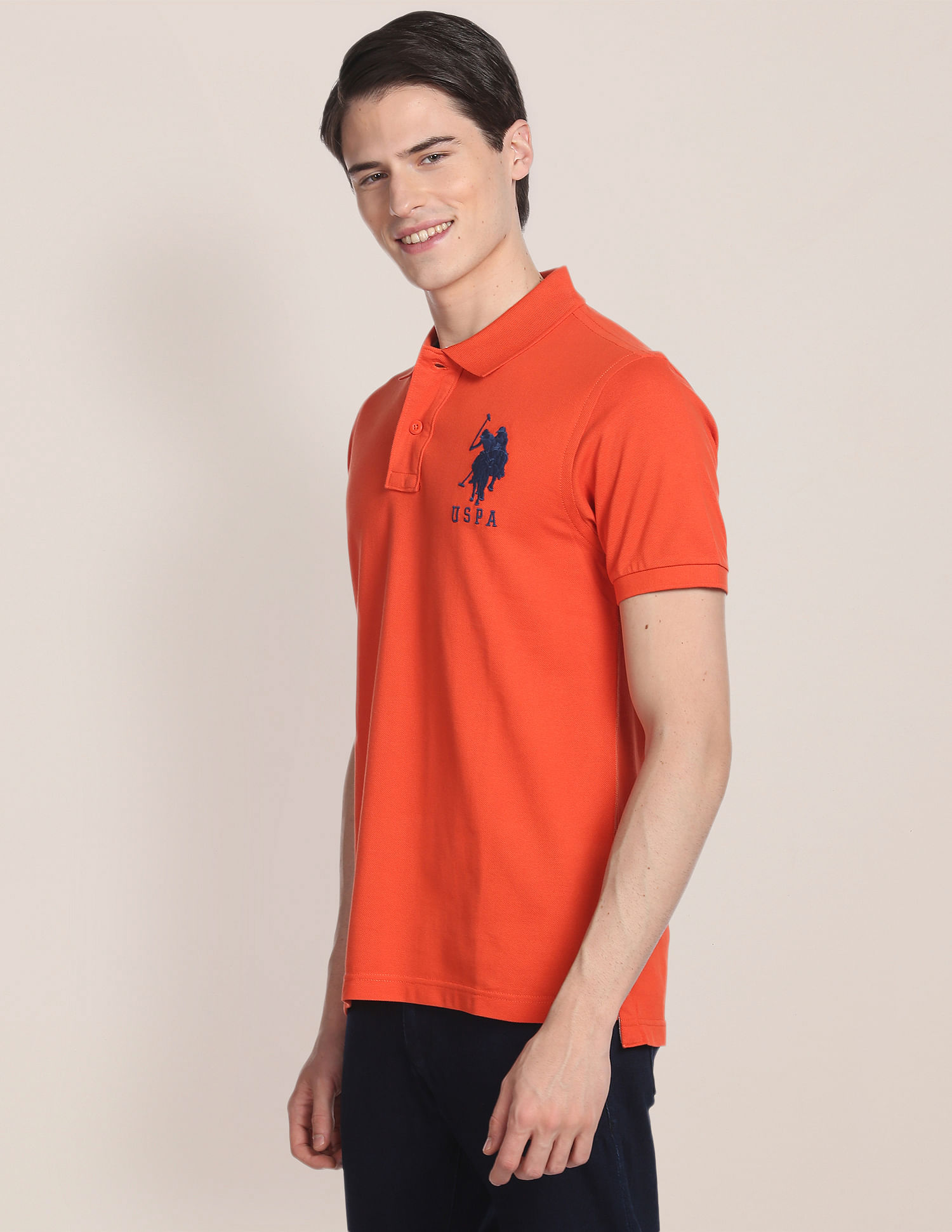 Buy U.S. Polo Assn. Compact Cotton Logo Polo Shirt 