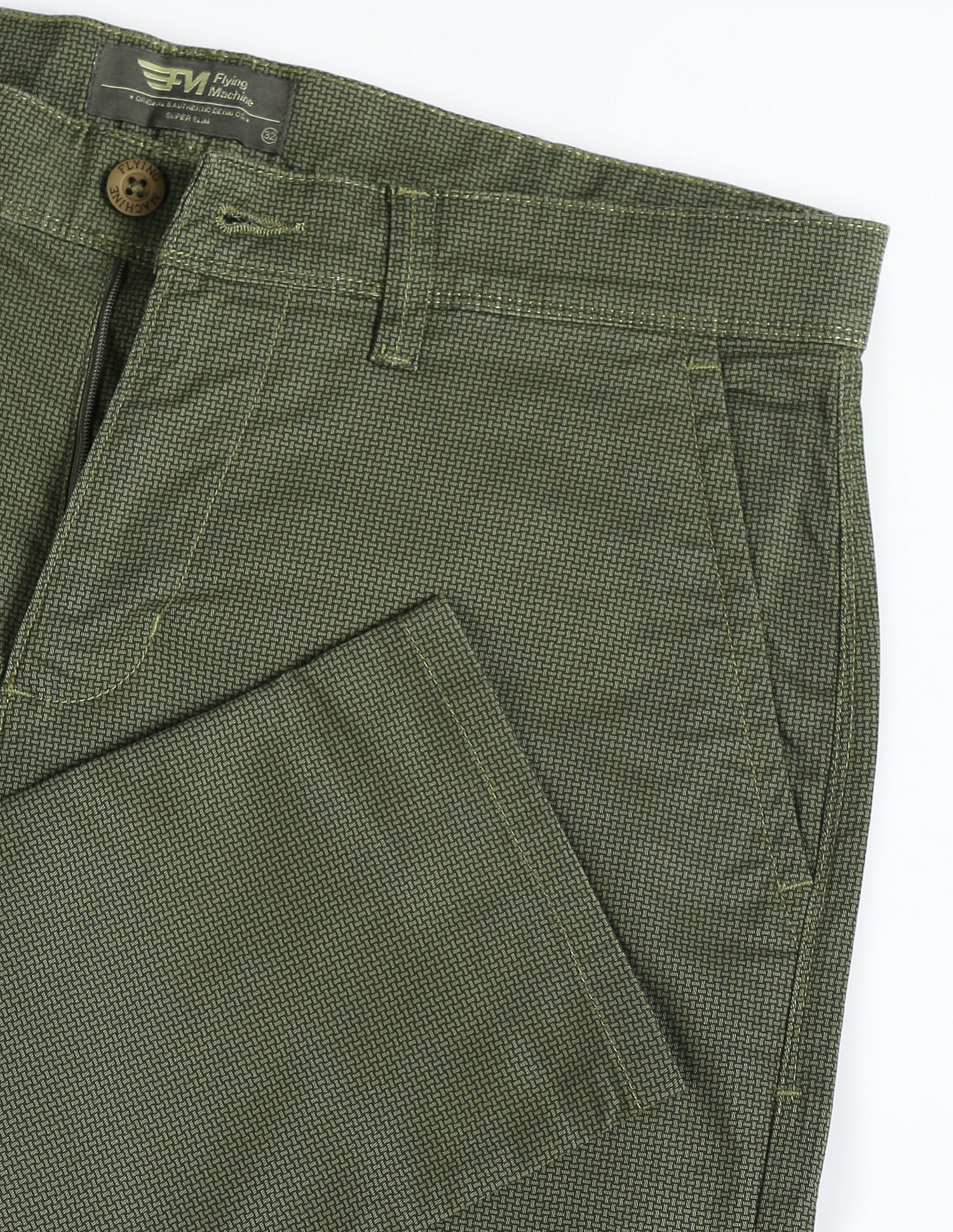 Flying Machine Super Slim Twill Trousers