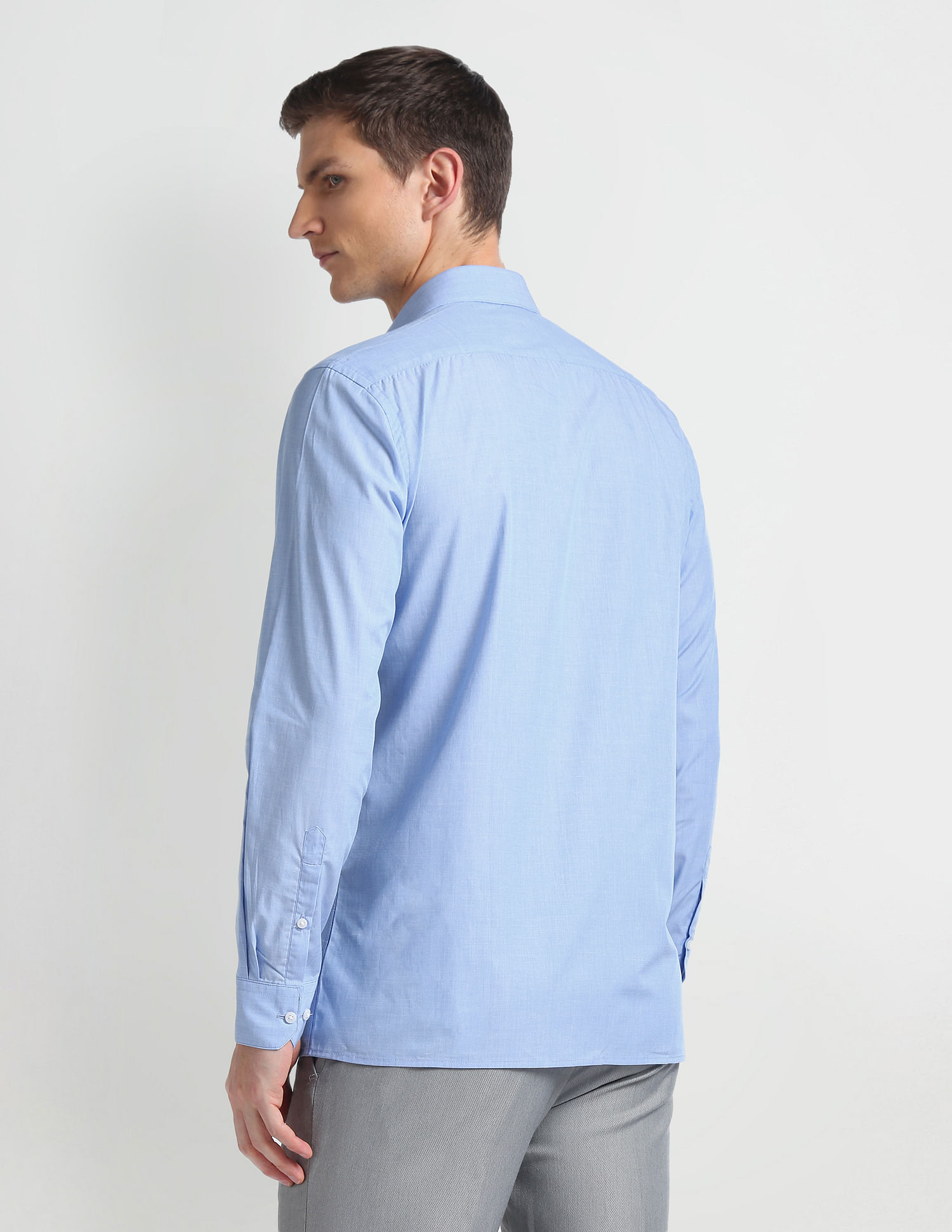 Arrow Pure Cotton Heathered Shirt