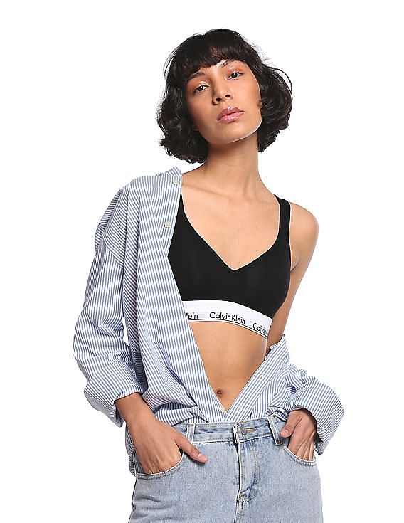 Buy Calvin Klein Underwear Lightly Lined Retro Bralette - NNNOW.com