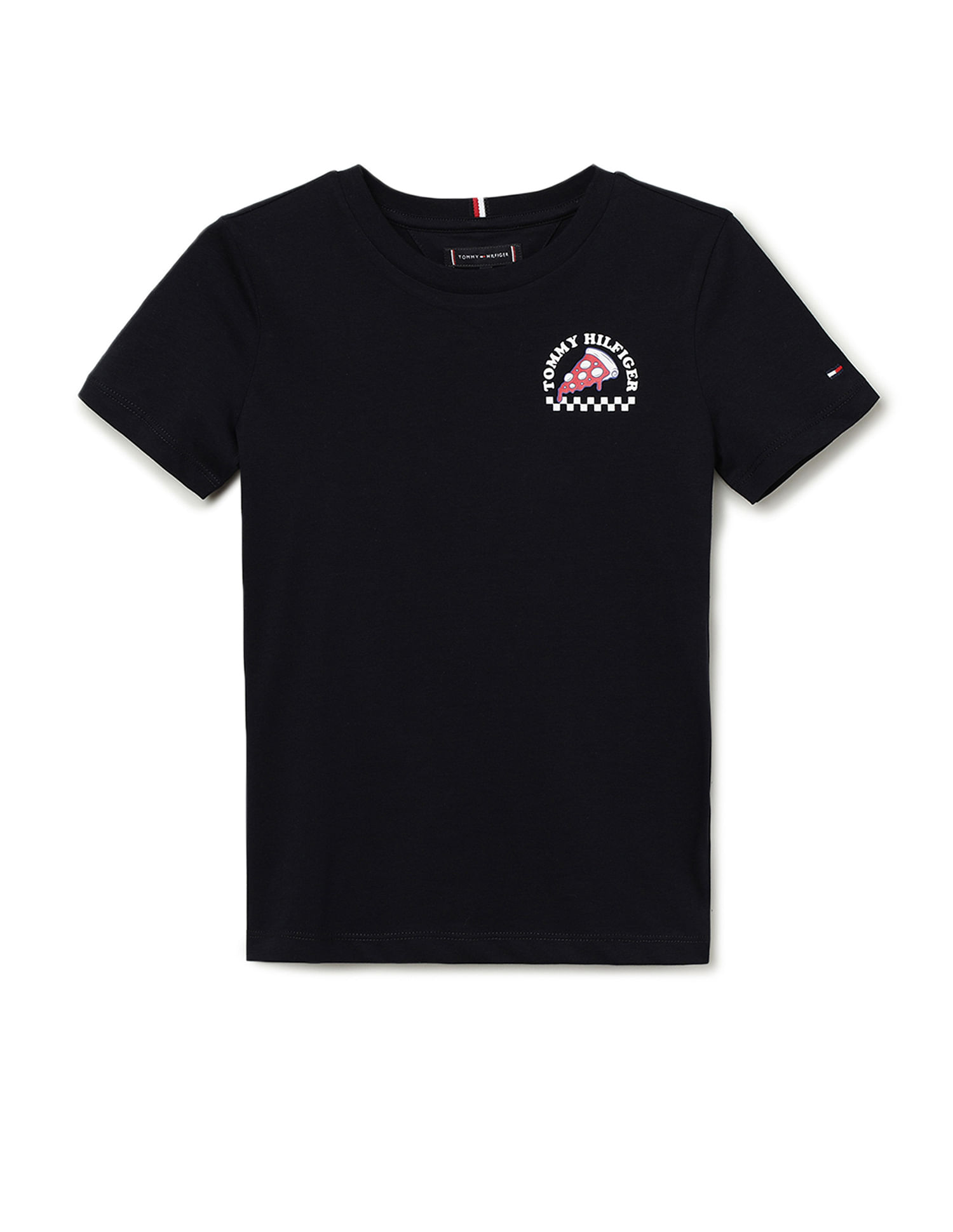 Tommy Hilfiger Kids Boys Solid Regular Fit T-Shirt