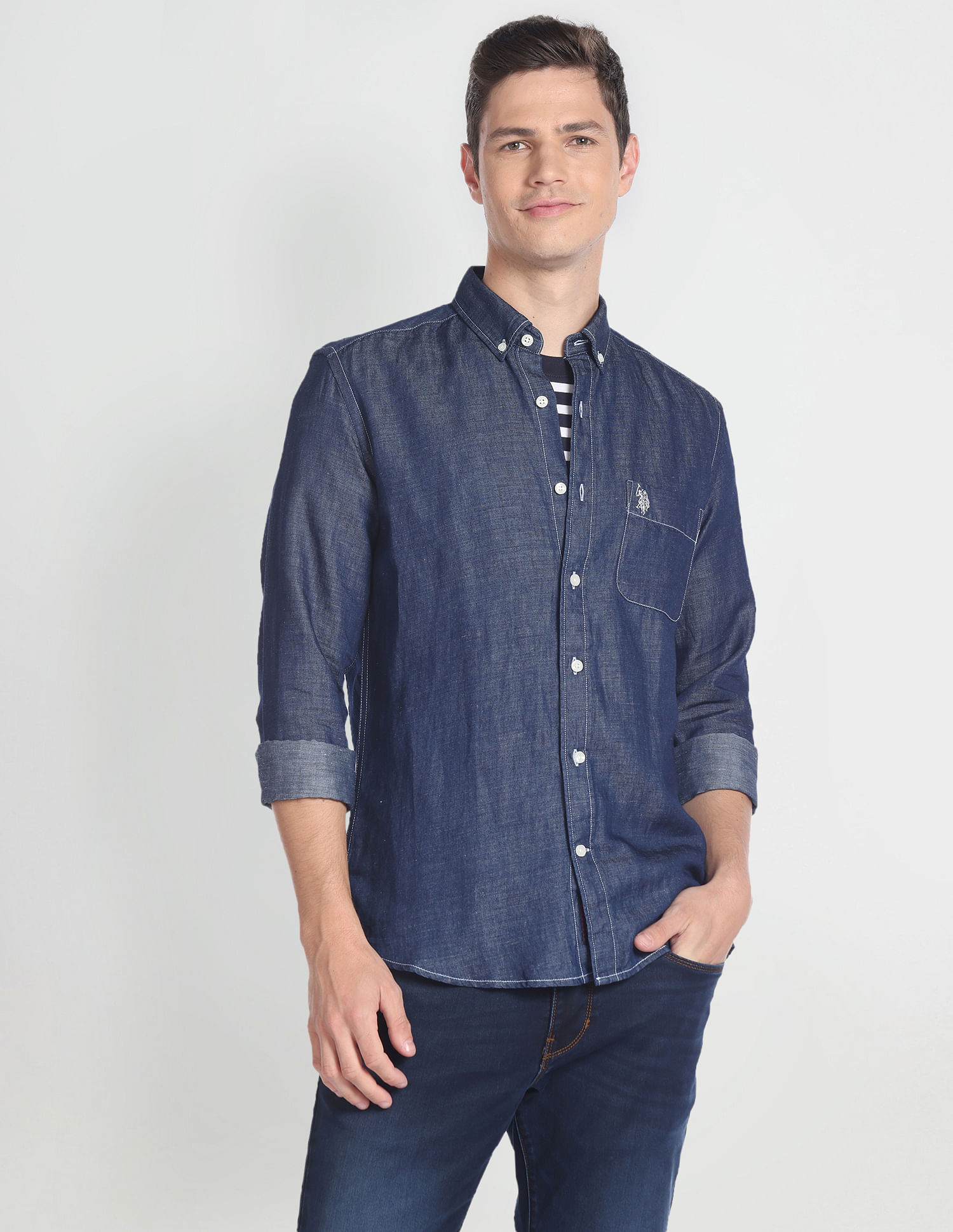 Pepe Jeans Men Solid Casual Light Blue Shirt - Buy Pepe Jeans Men Solid  Casual Light Blue Shirt Online at Best Prices in India | Flipkart.com