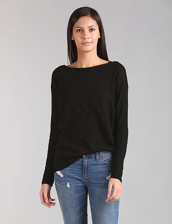 Gap boat neck on sale long sleeve