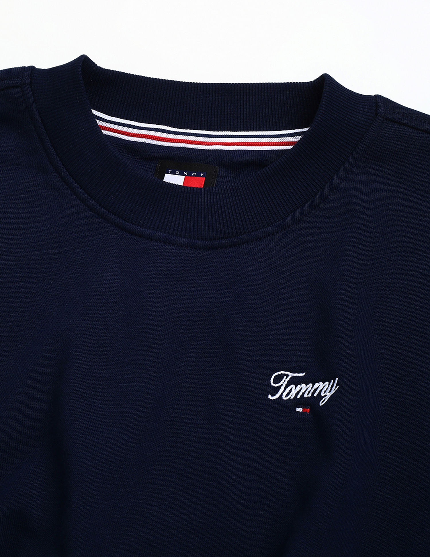 Tommy Hilfiger Sustainable Script Crop Sweatshirt