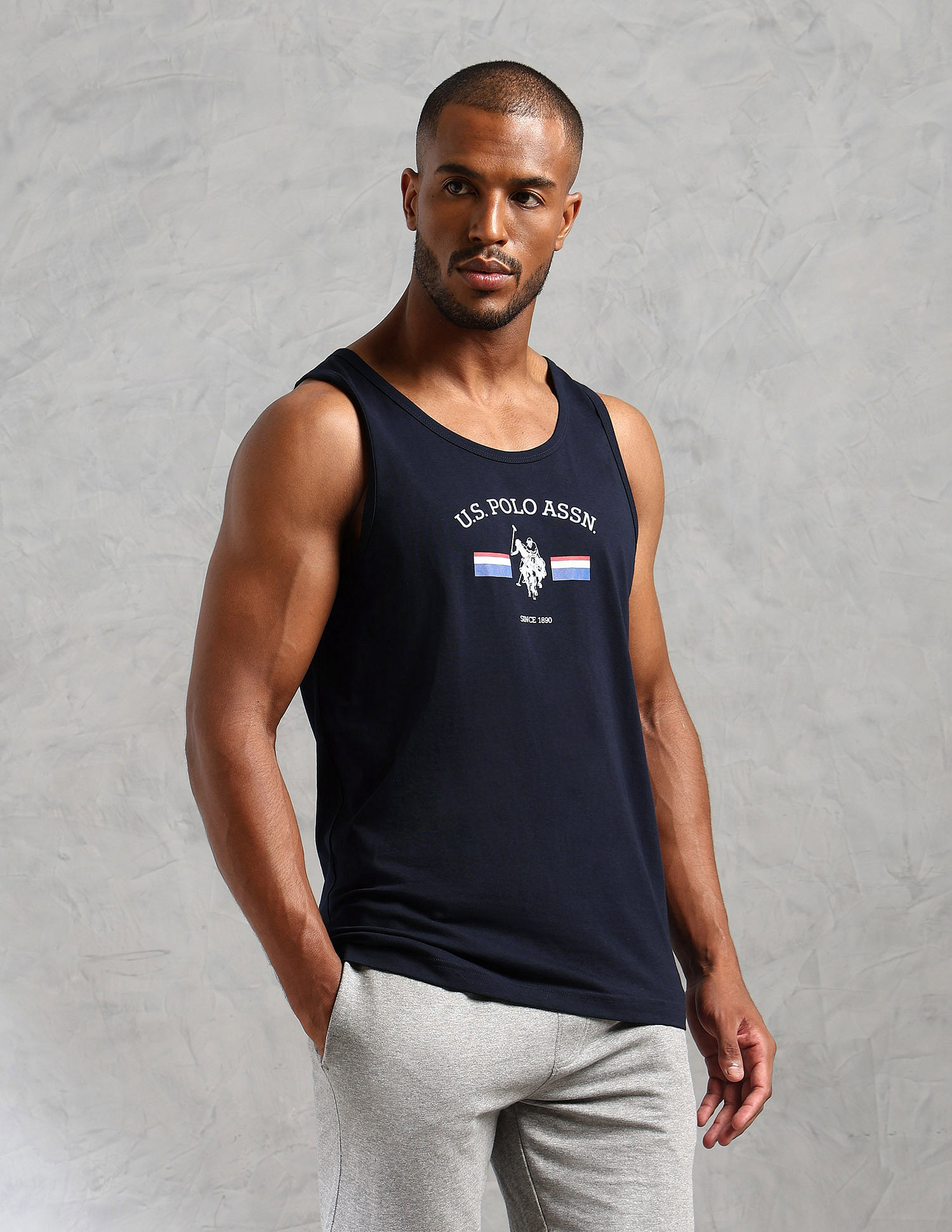 U.S. Polo Assn. Brand Print Comfort Fit OEV02 Vest - Pack Of 1