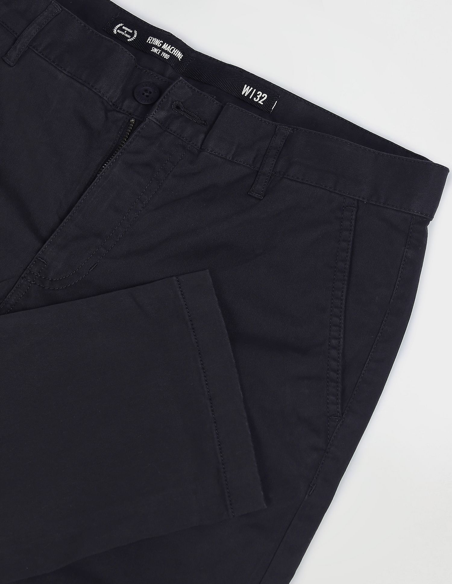 Flying Machine Solid Twill Trousers